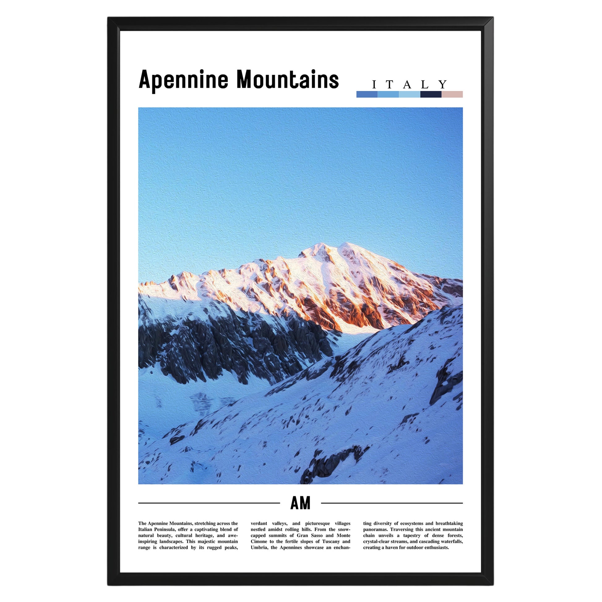 Apennine Mountains Italy Photographic Poster