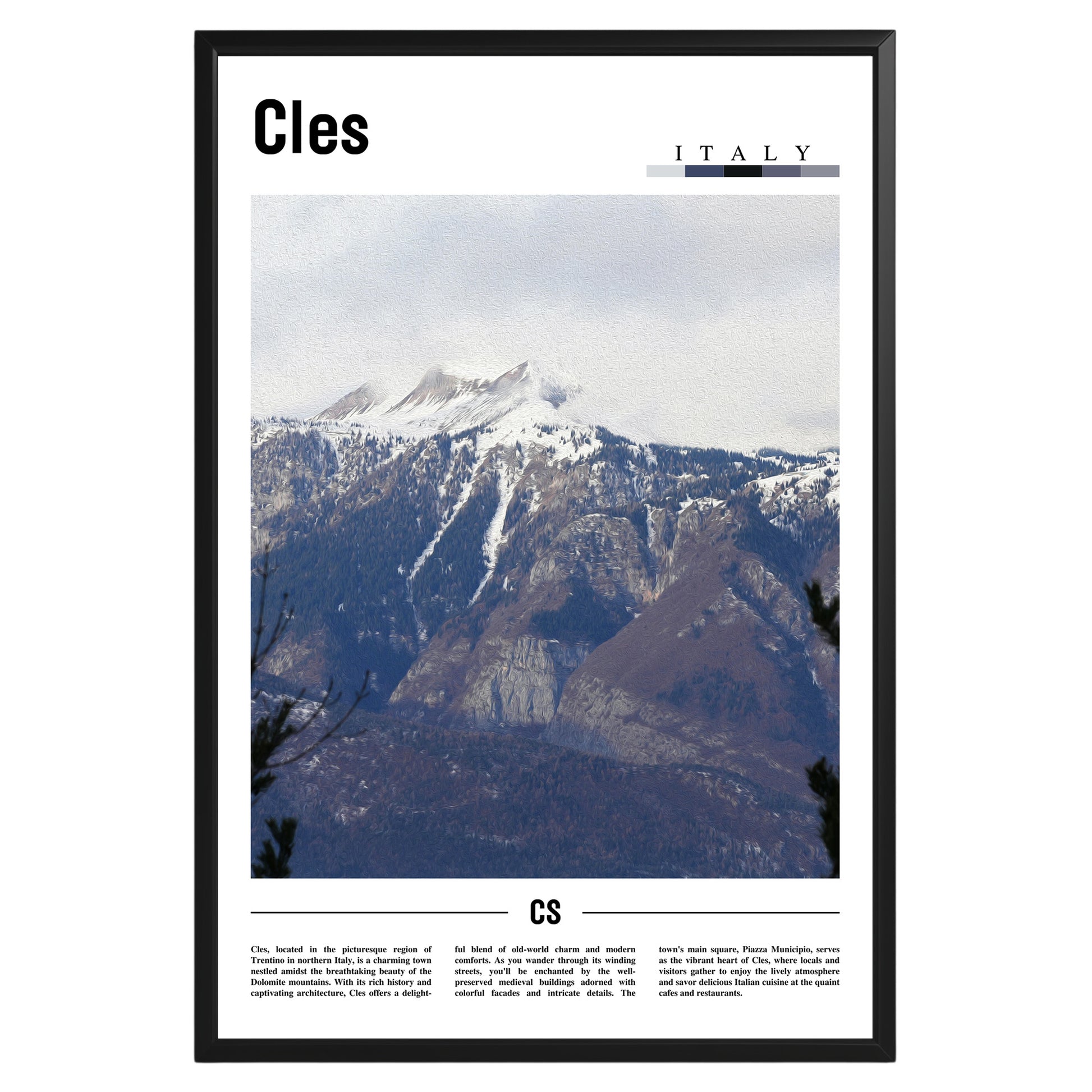 Cles Italy Photographic Poster