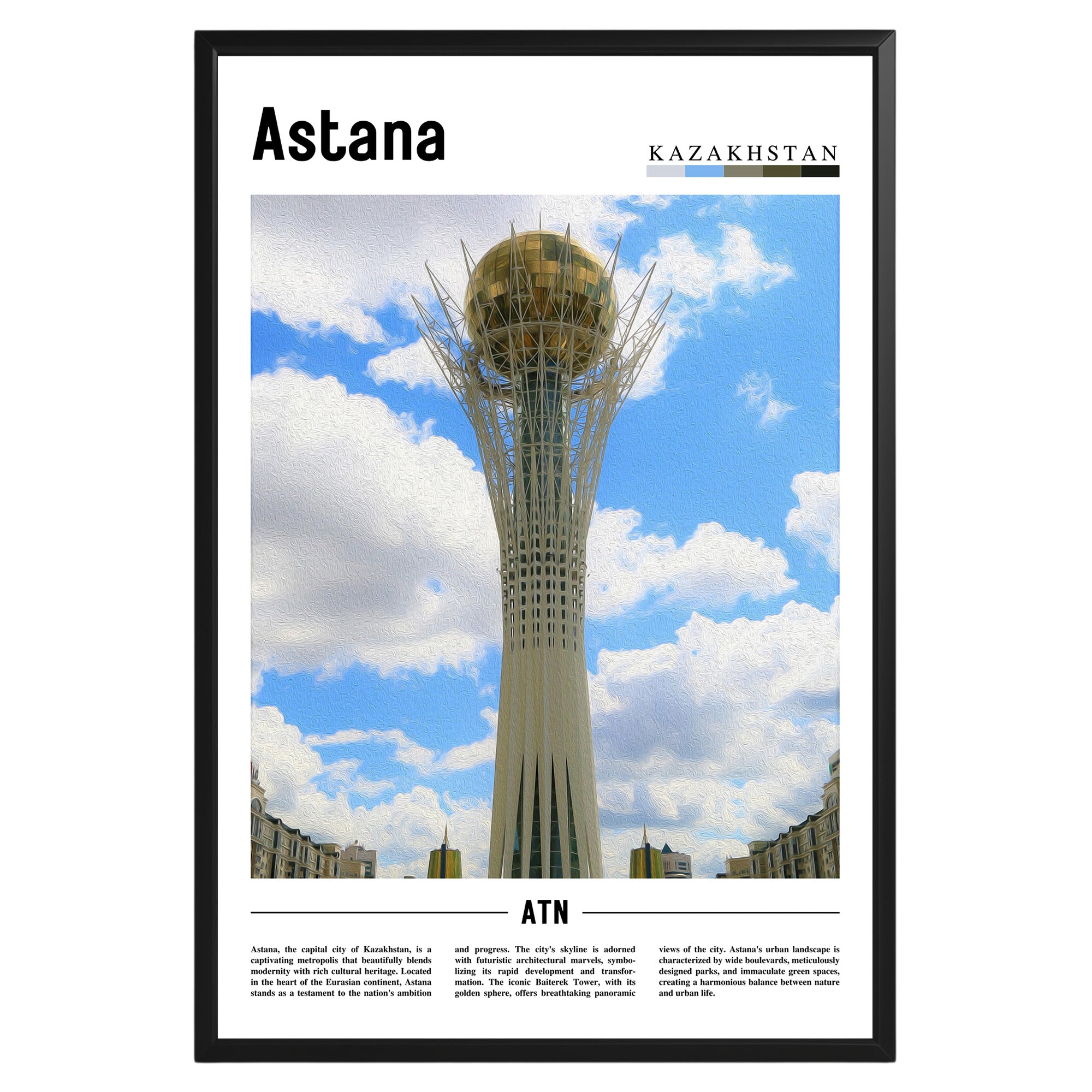 Astana Kazakhstan Photographic Poster