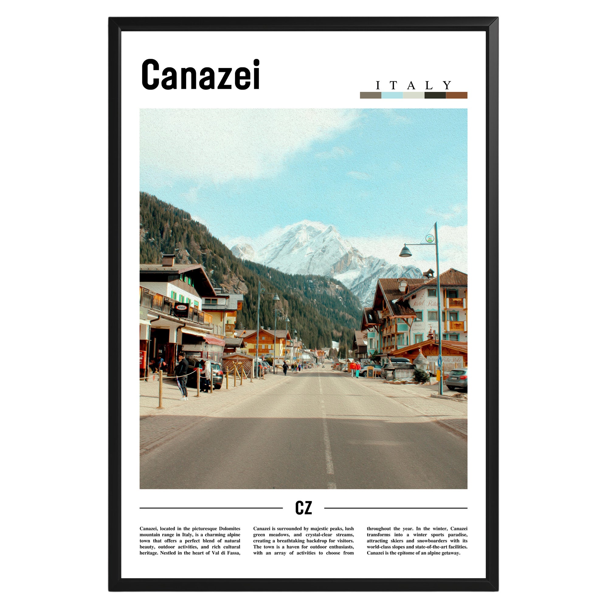 Canazei Italy Photographic Poster