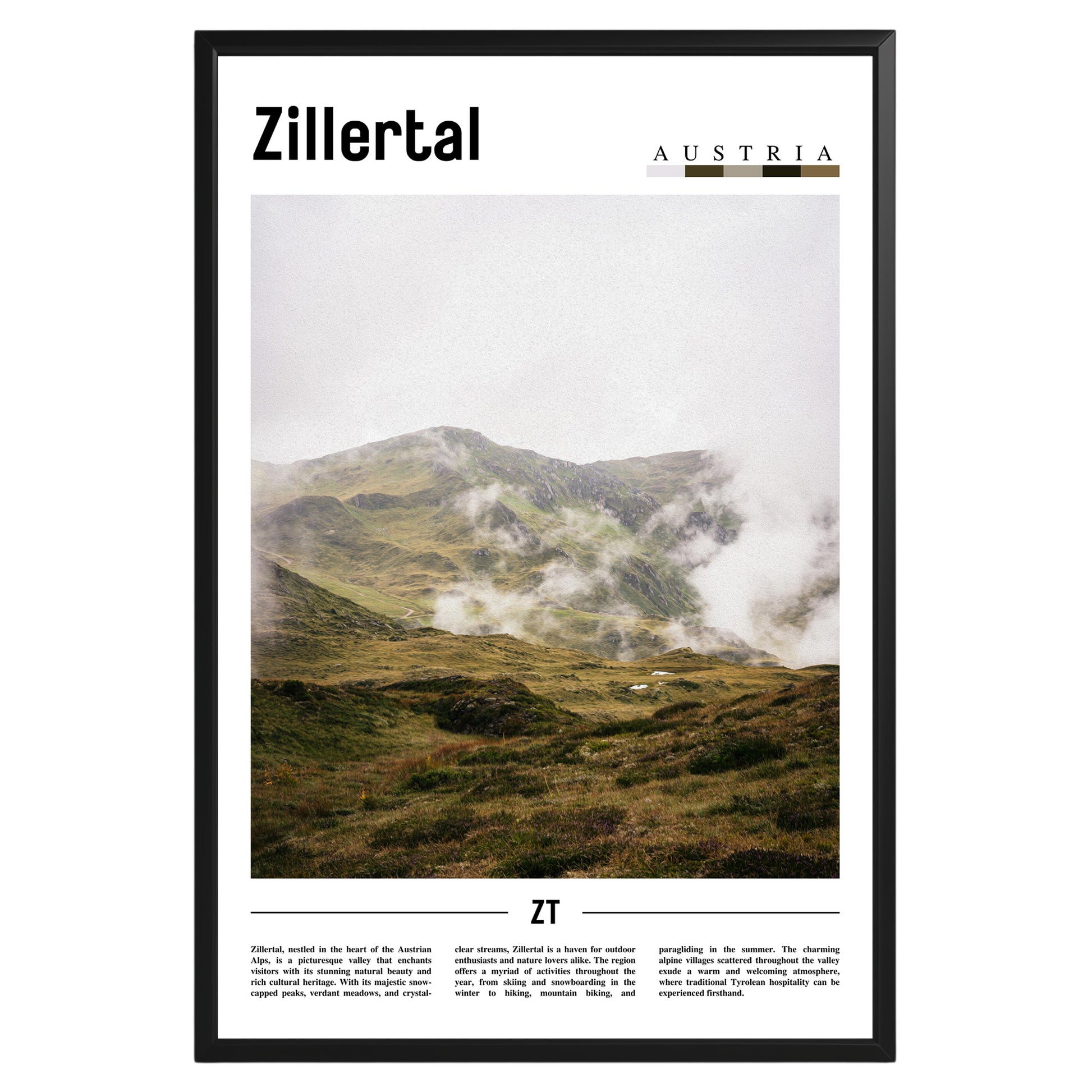 Zillertal Austria Photographic Poster