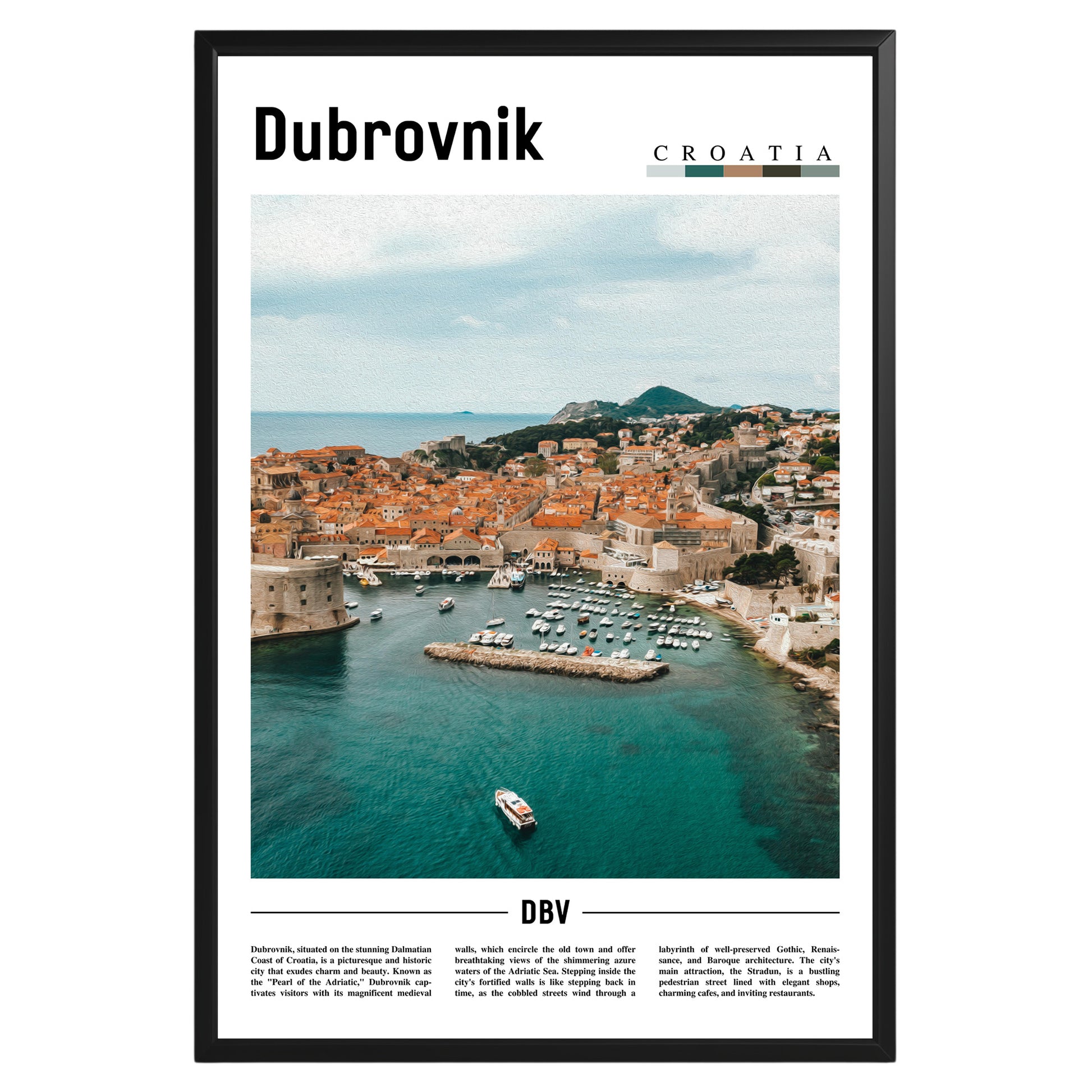 Dubrovnik Croatia Photographic Poster