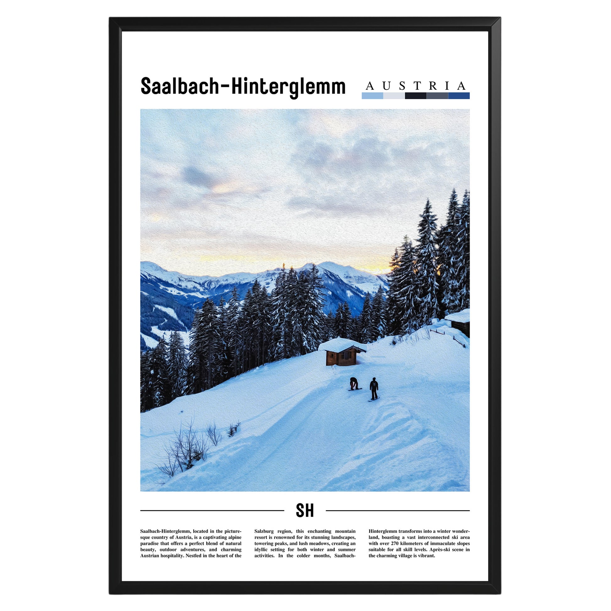 Saalbach-Hinterglemm Austria Photographic Poster