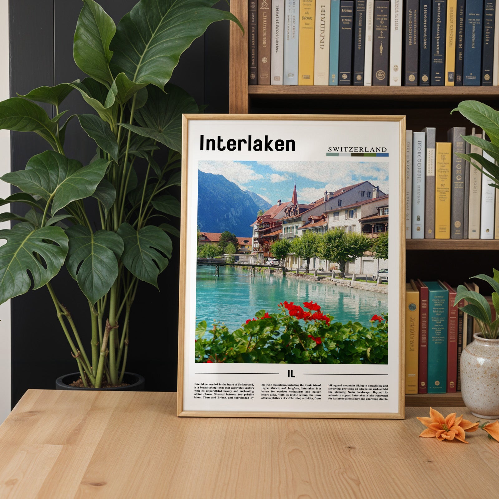 Interlaken Switzerland Photographic Poster