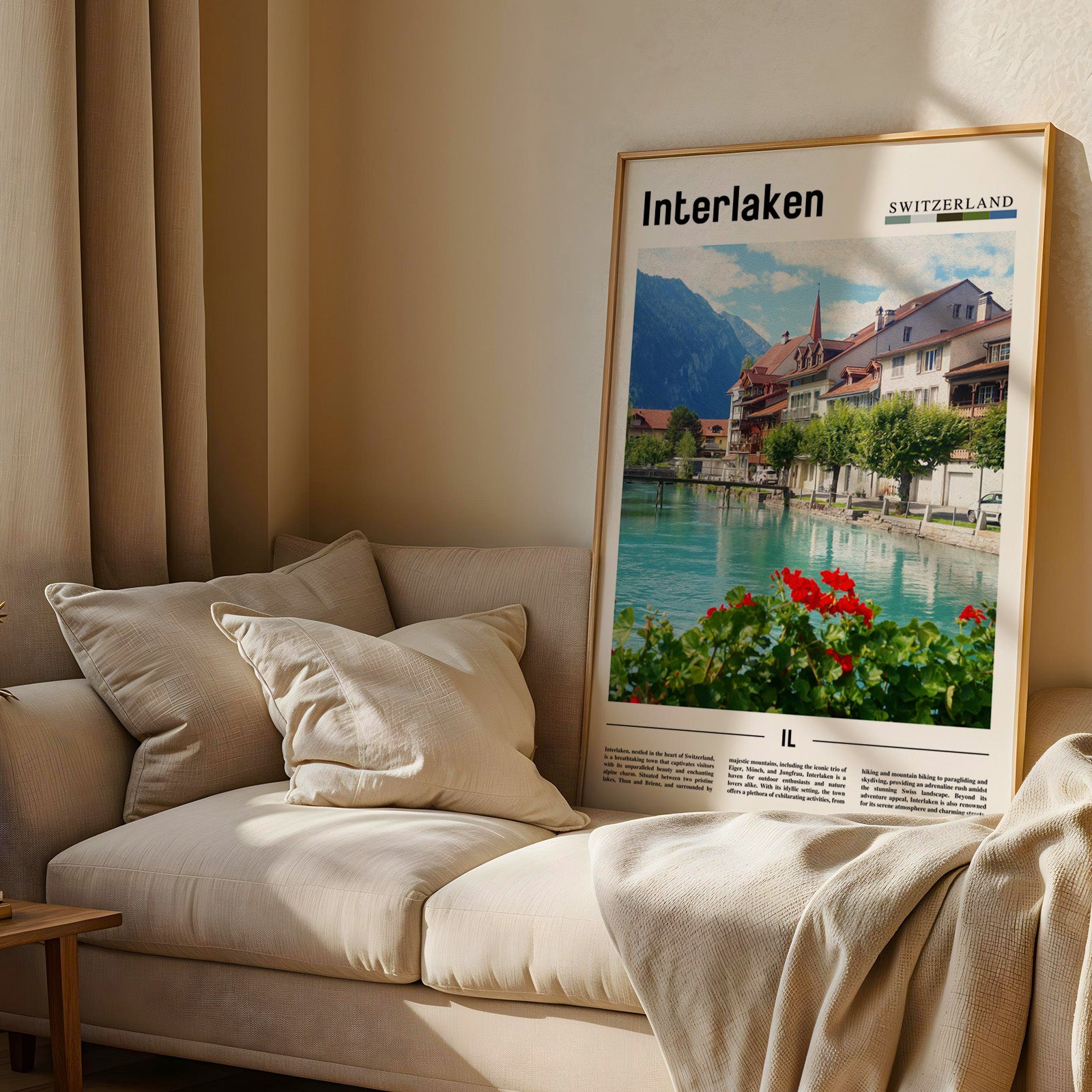 Interlaken Switzerland Photographic Poster