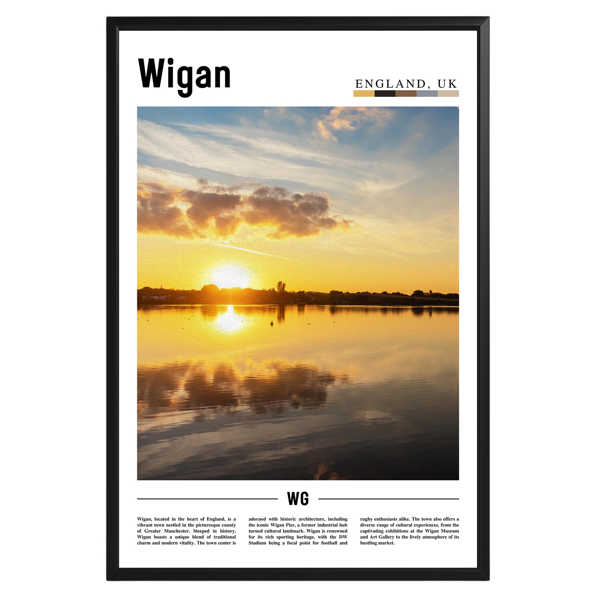 Wigan England Photographic Poster