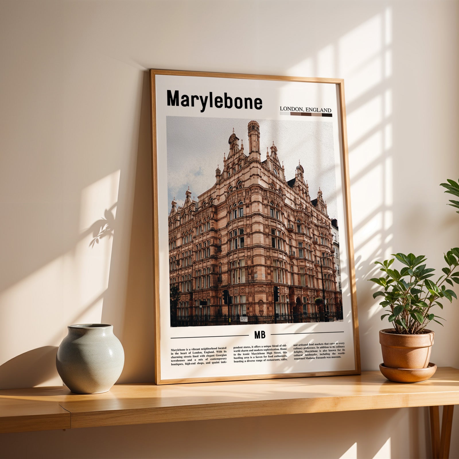 Marylebone London England Photographic Poster