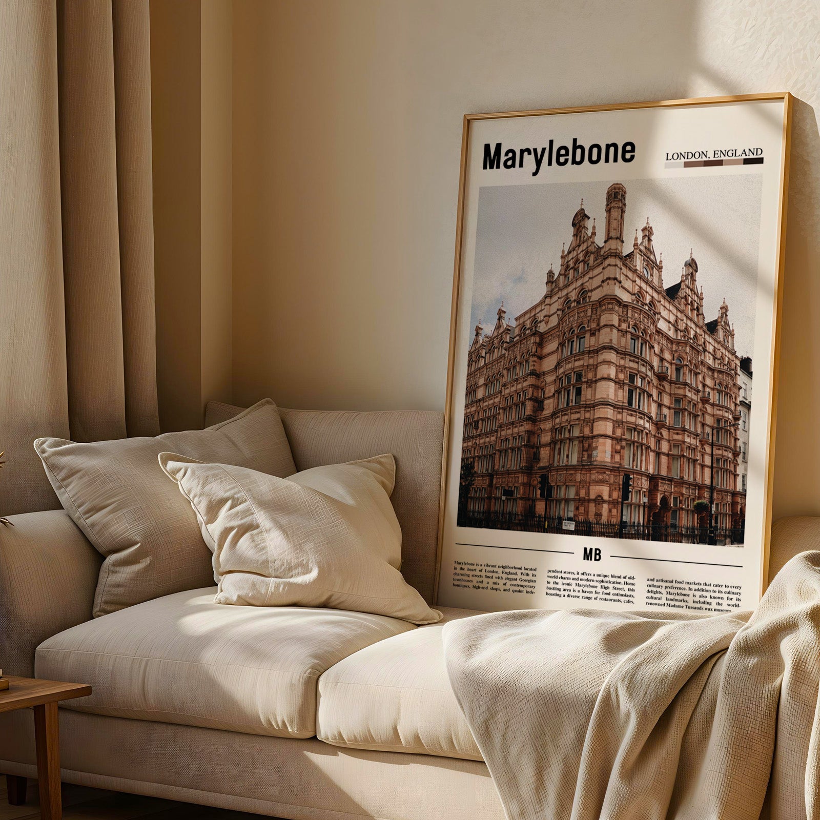 Marylebone London England Photographic Poster