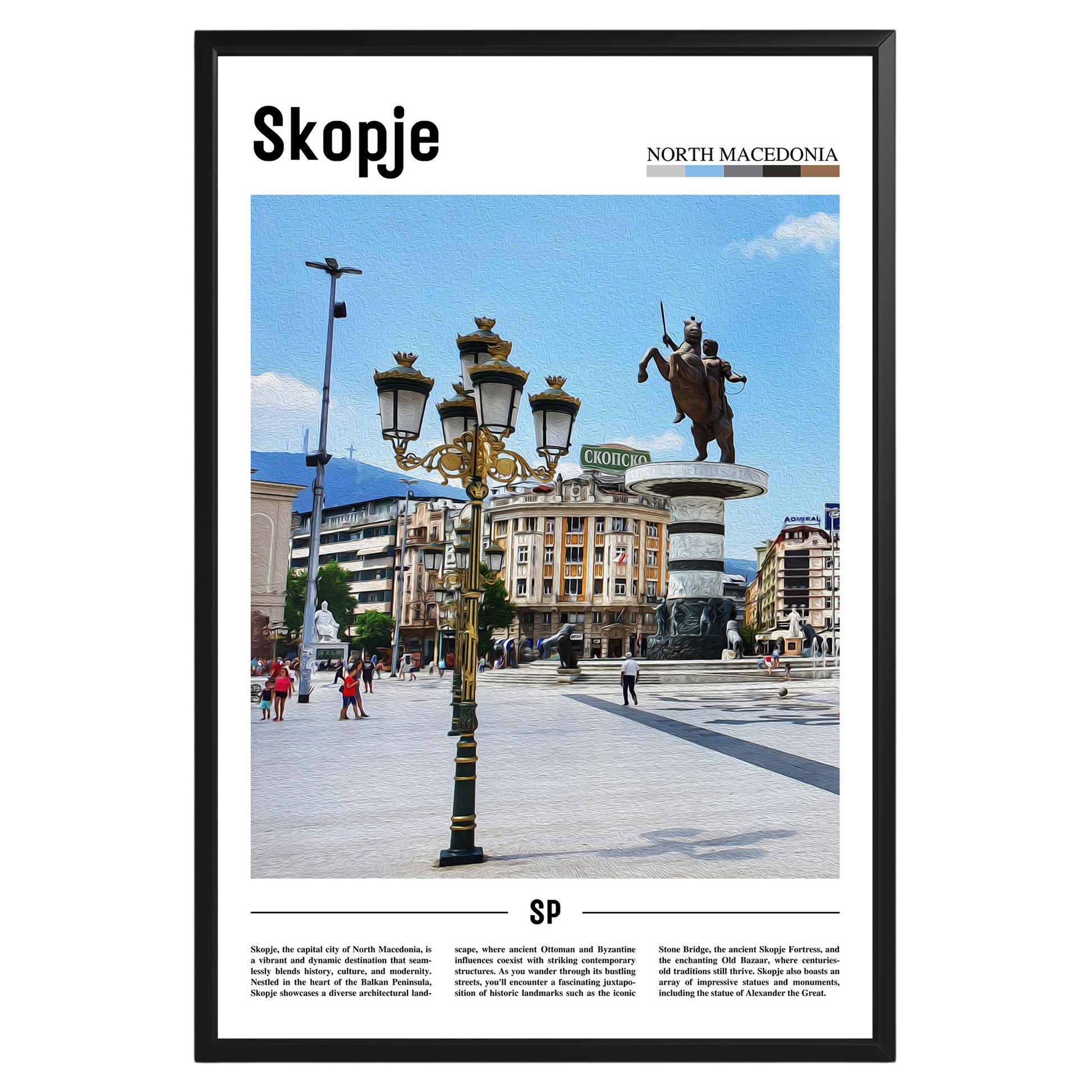 Skopje North Macedonia Photographic Poster