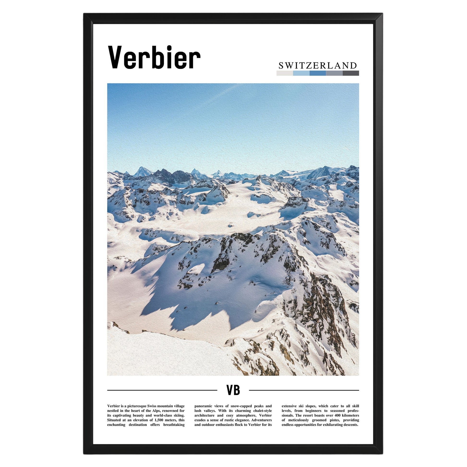 Verbier Switzerland Photographic Poster