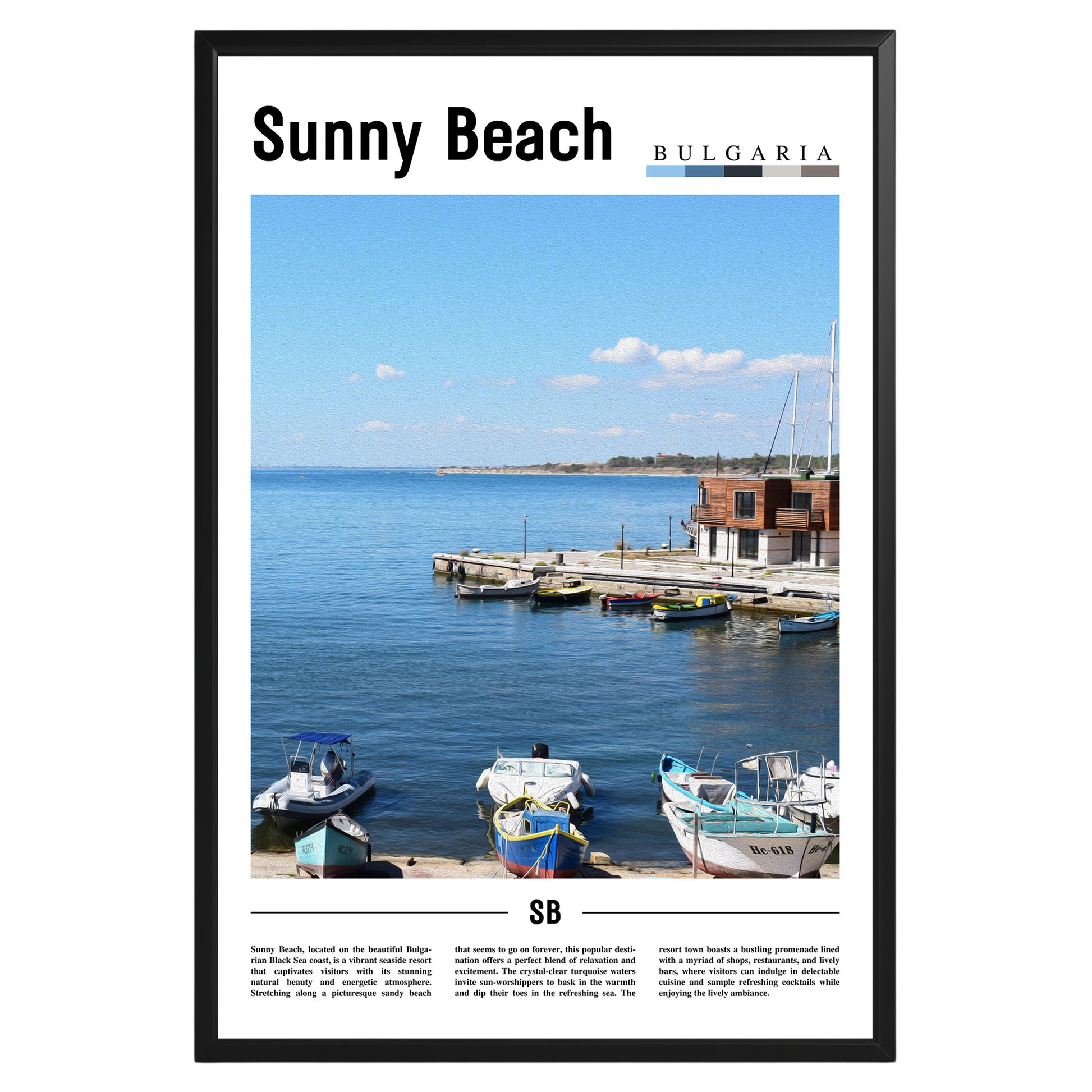 Sunny Beach Bulgaria Photographic Poster