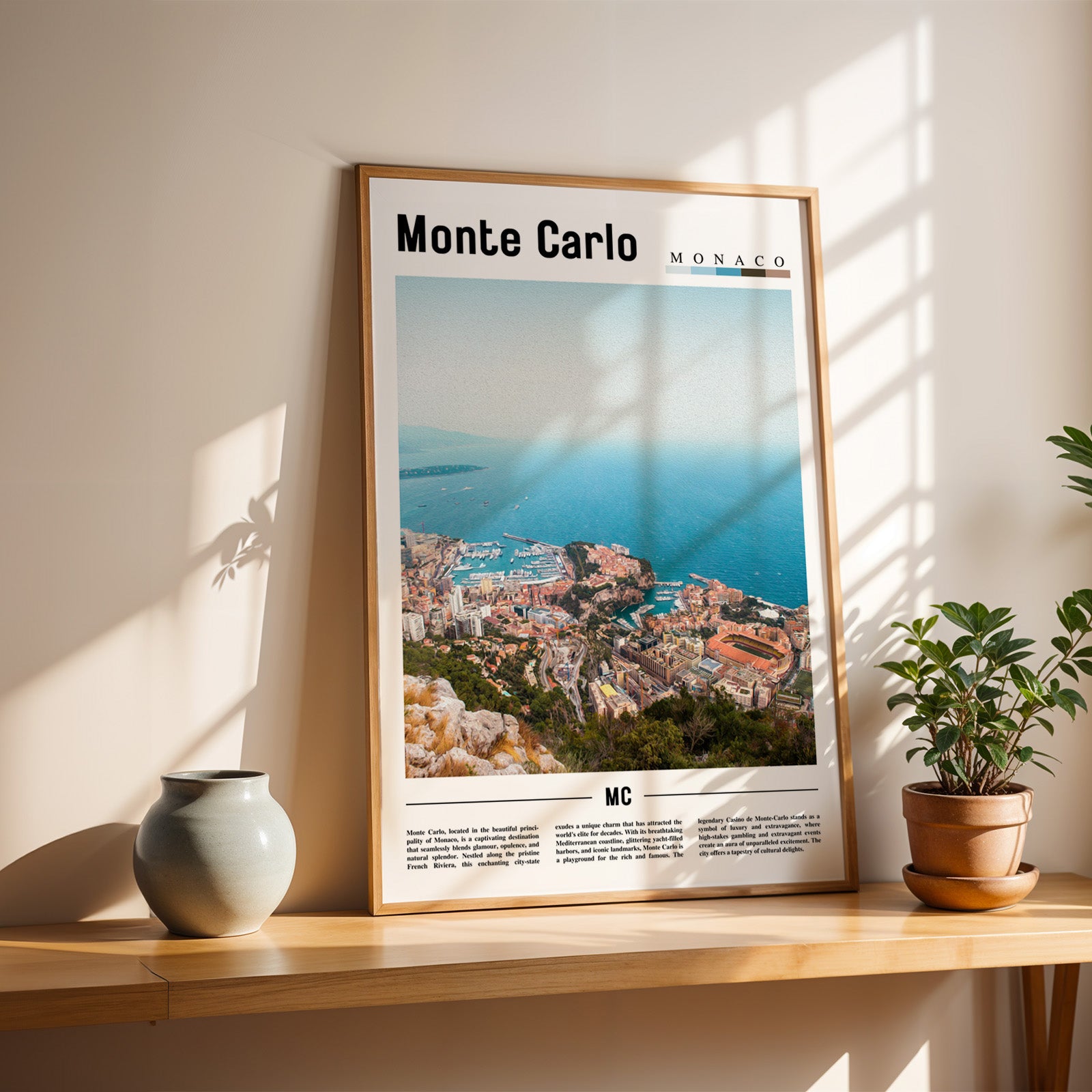 Monte Carlo Monaco Photographic Poster
