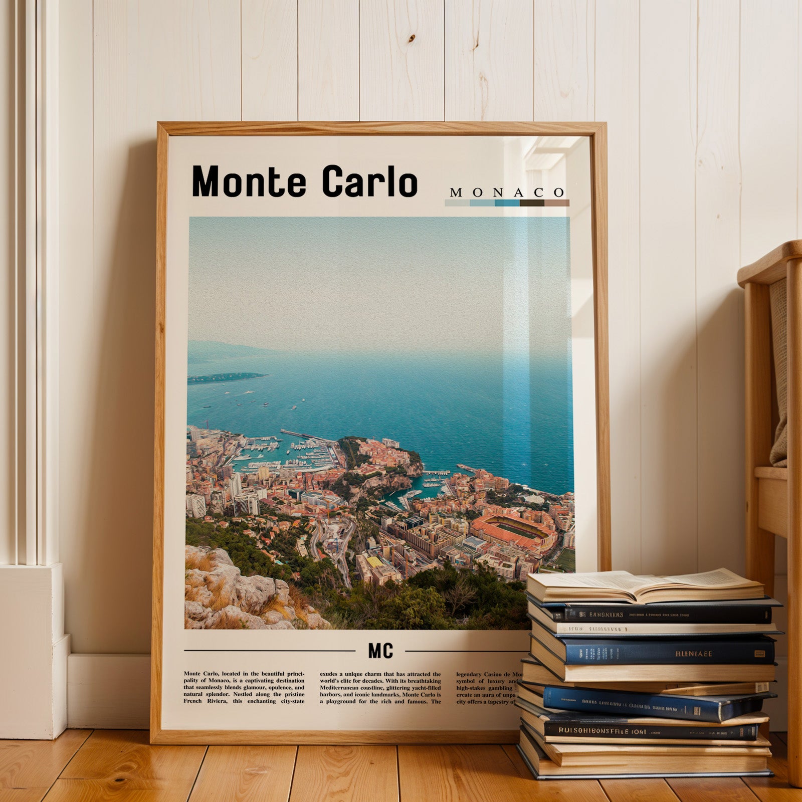 Monte Carlo Monaco Photographic Poster