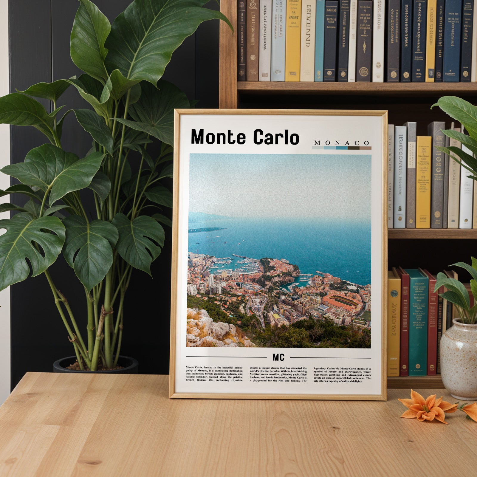 Monte Carlo Monaco Photographic Poster