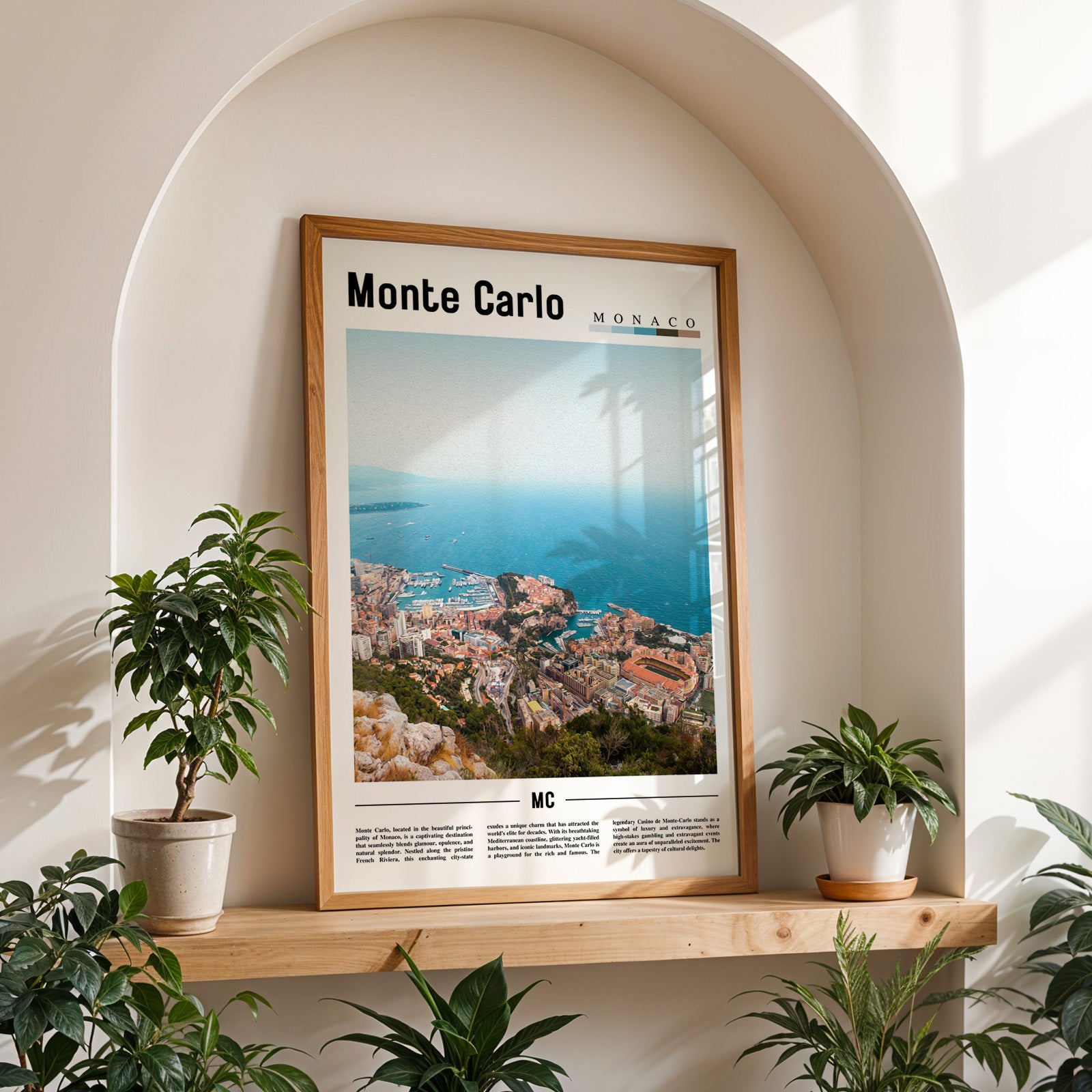 Monte Carlo Monaco Photographic Poster