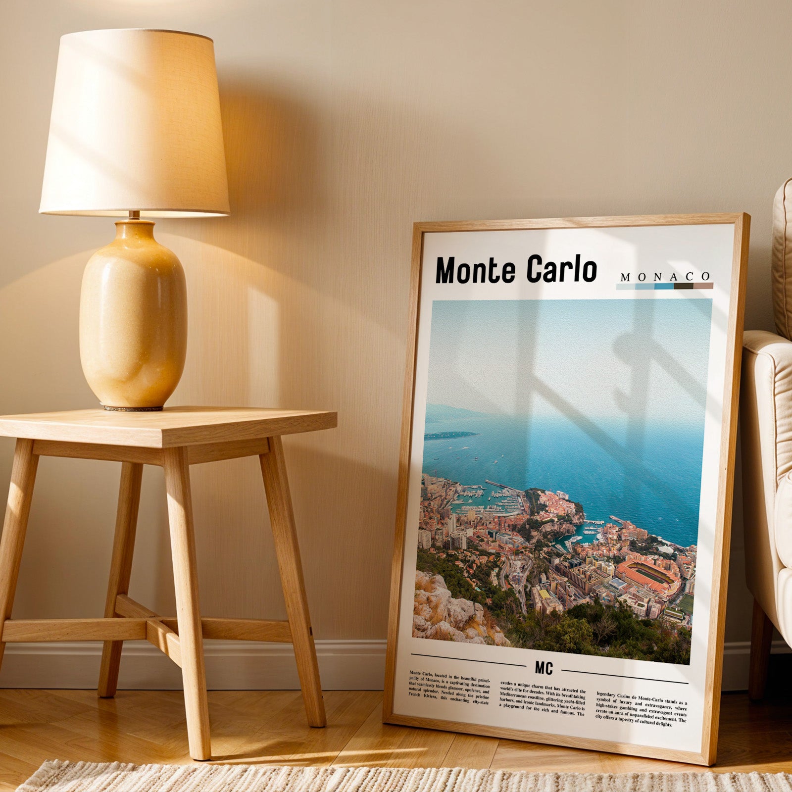 Monte Carlo Monaco Photographic Poster