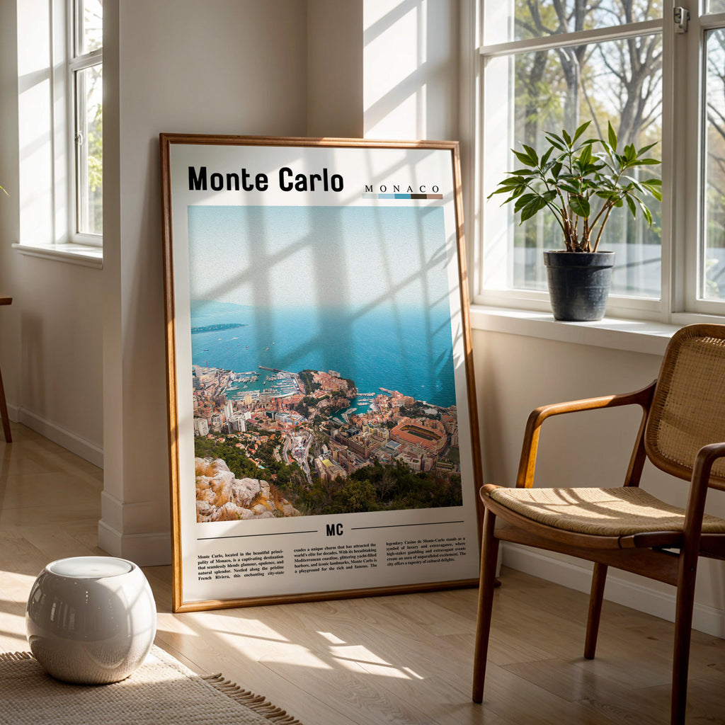 Monte Carlo Monaco Photographic Poster