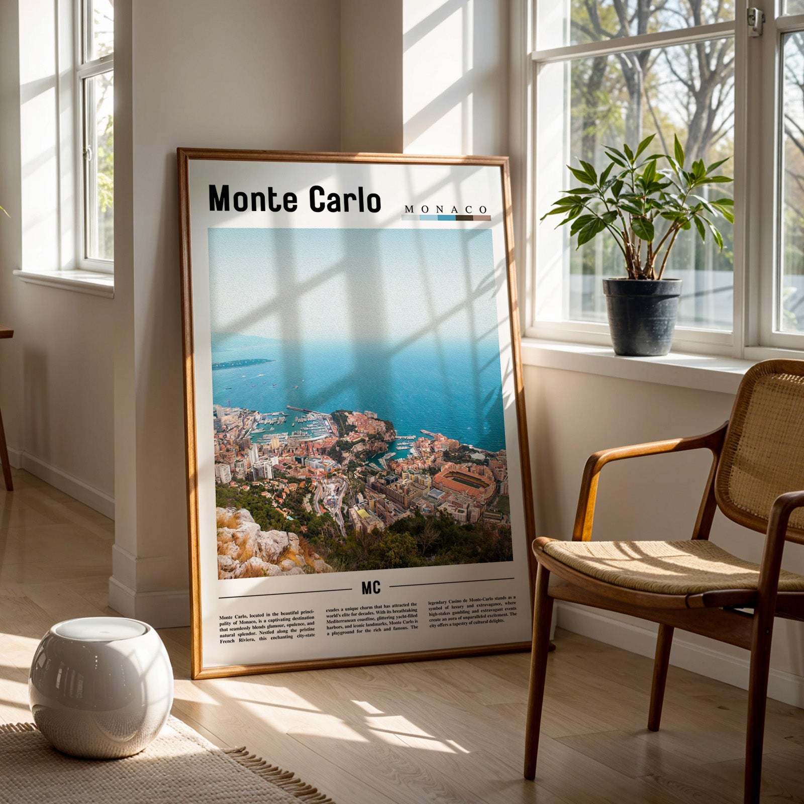 Monte Carlo Monaco Photographic Poster