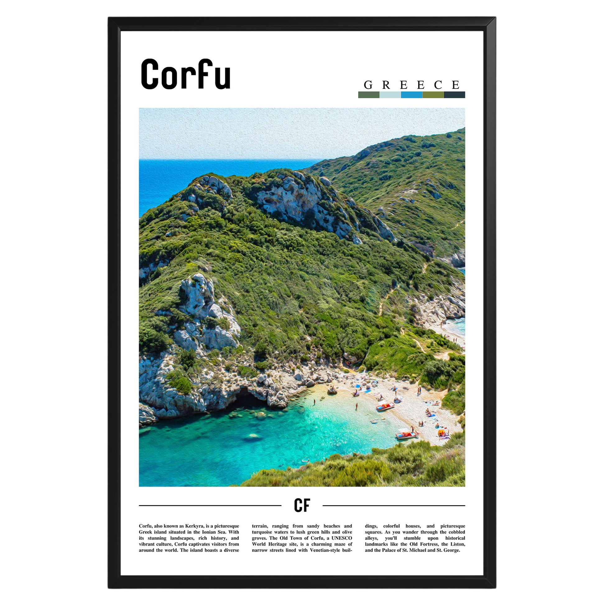 Corfu Greece Photographic Poster