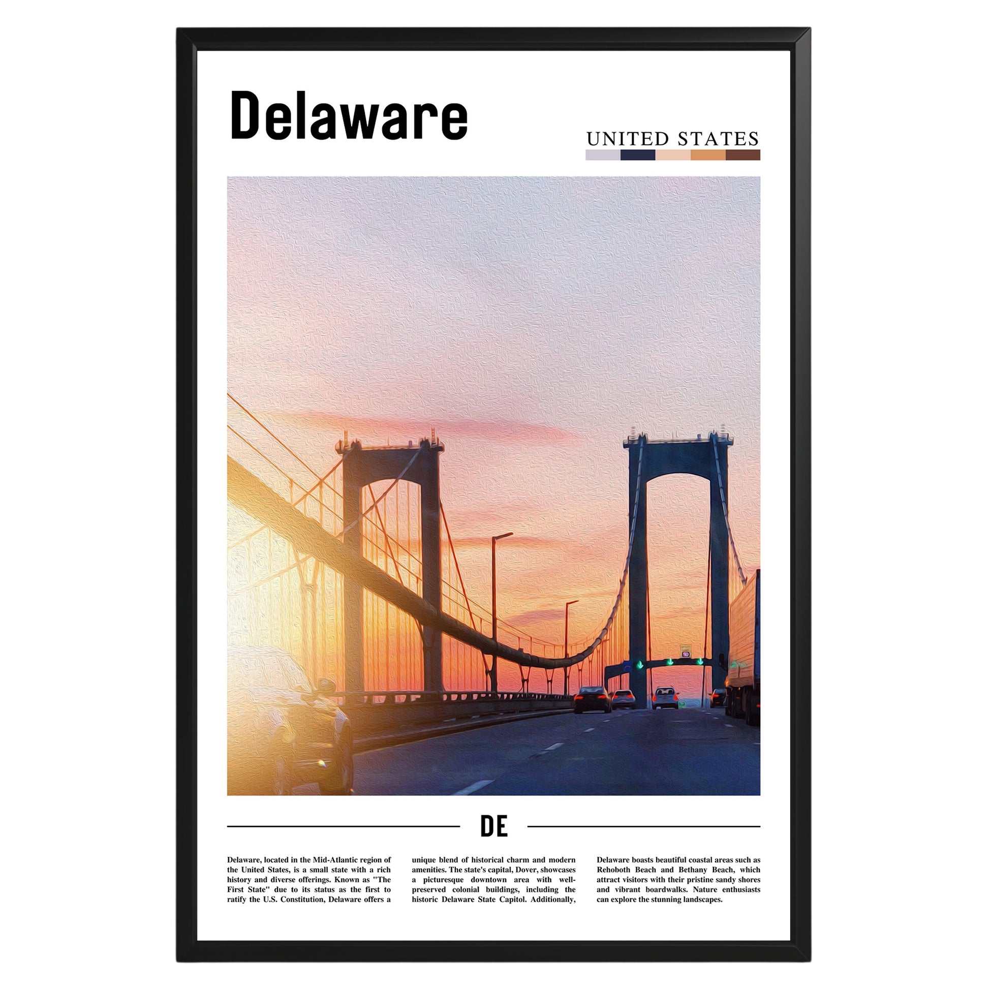 Delaware Photographic Poster