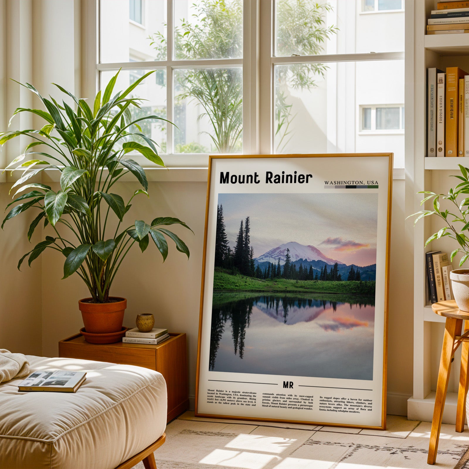 Mount Rainier National Park Photographic Poster