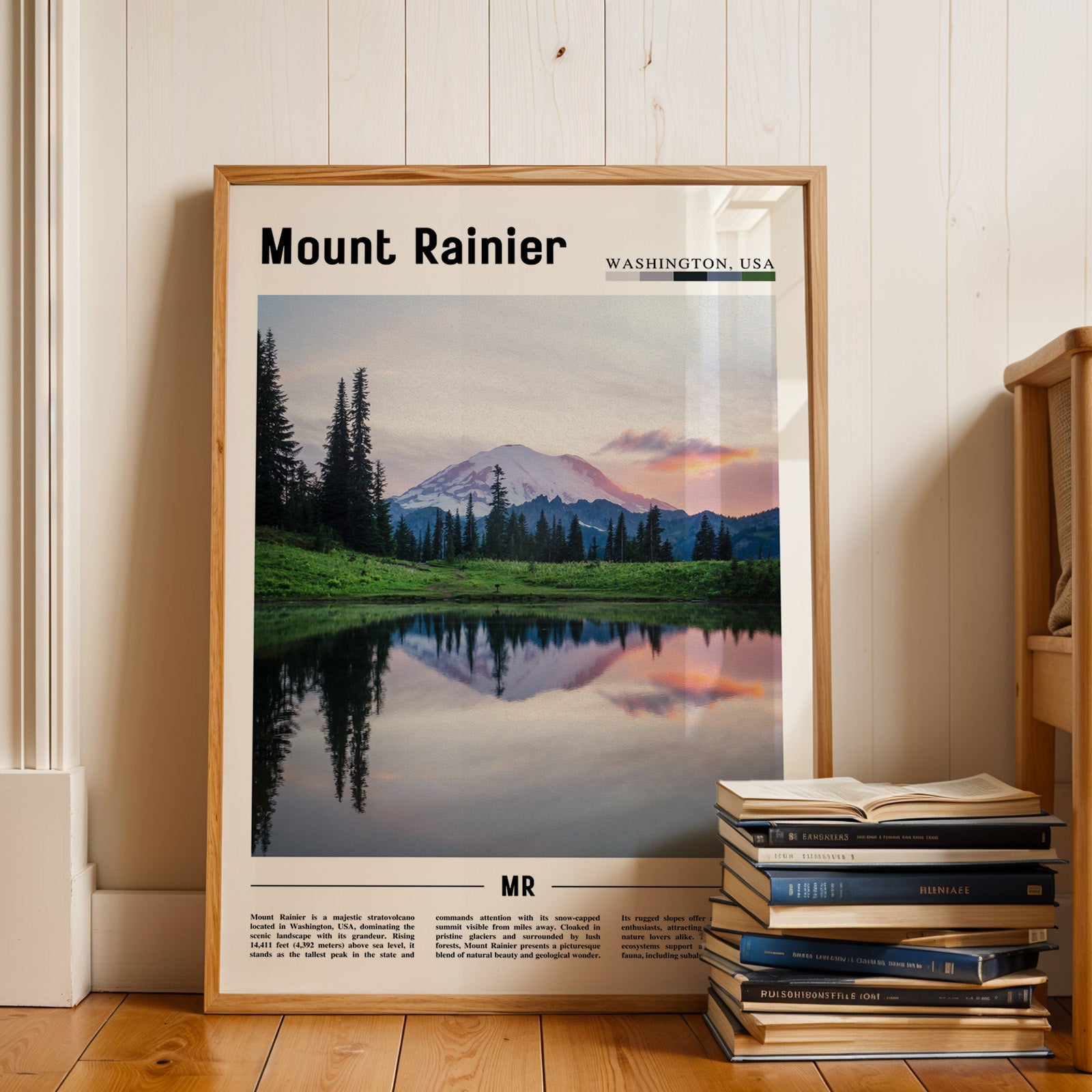 Mount Rainier National Park Photographic Poster