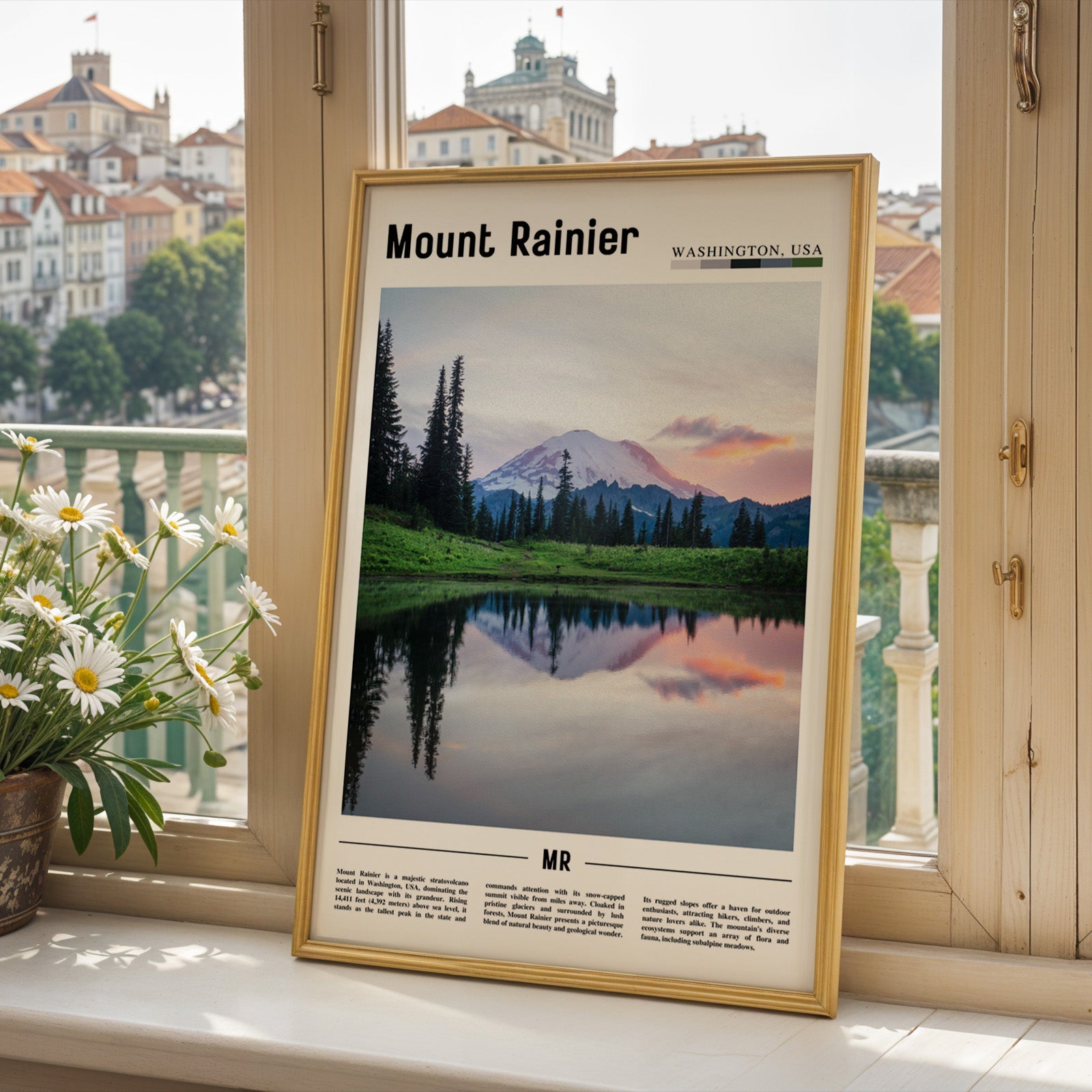 Mount Rainier National Park Photographic Poster