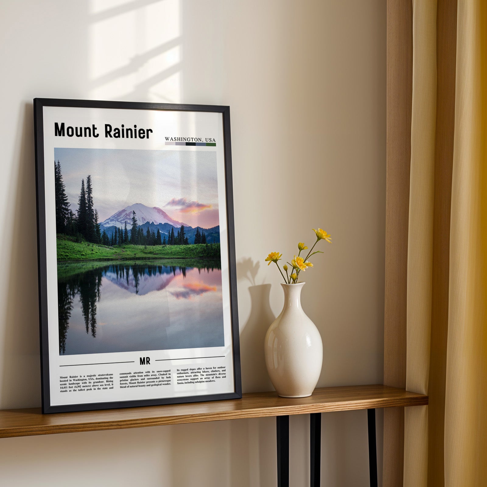 Mount Rainier National Park Photographic Poster