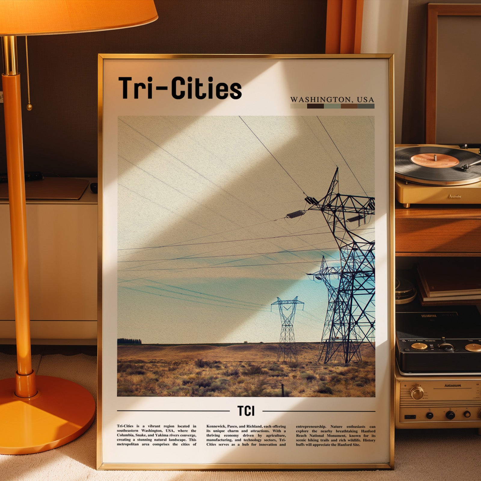 Tri-Cities Washington Photographic Poster