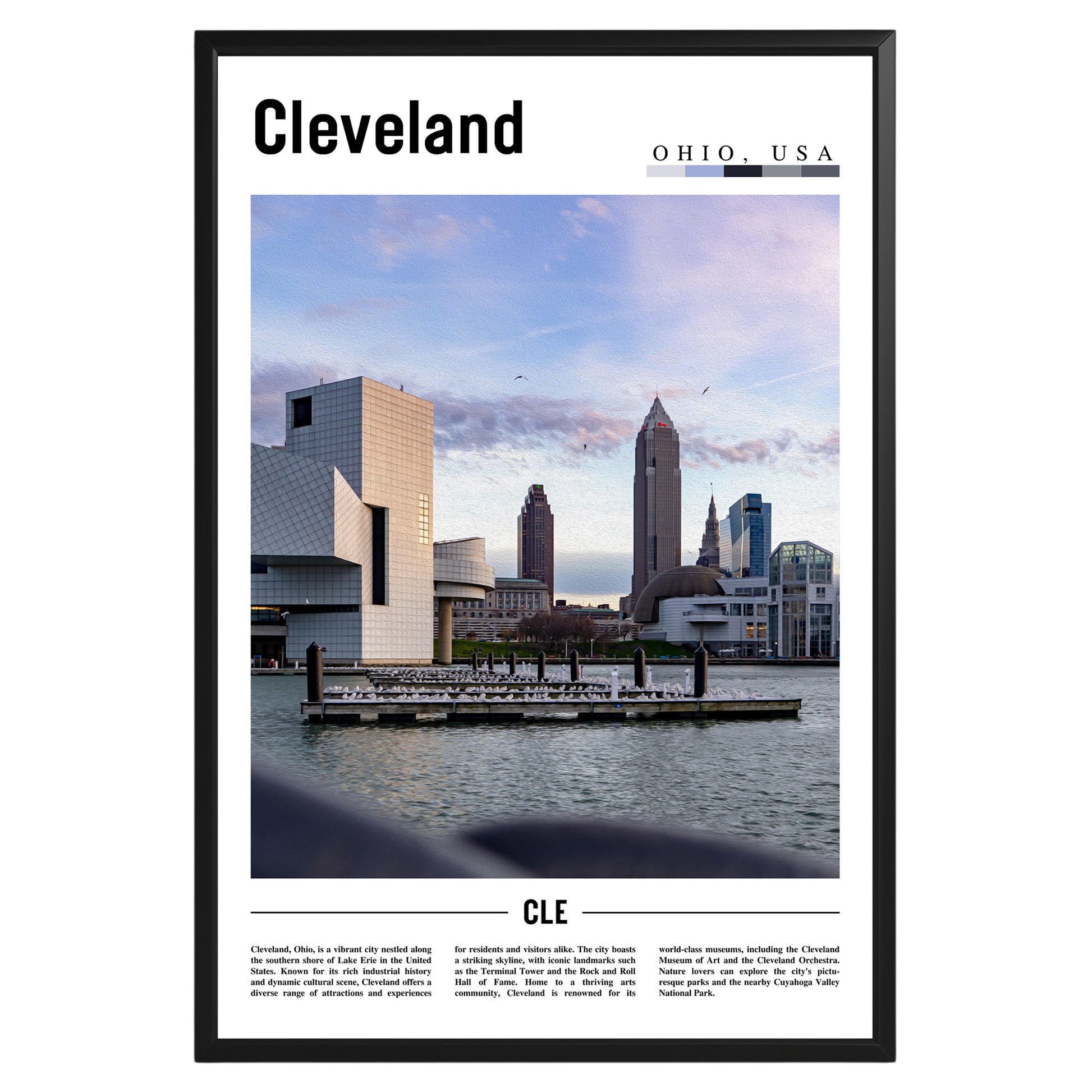 Cleveland Ohio Photographic Poster