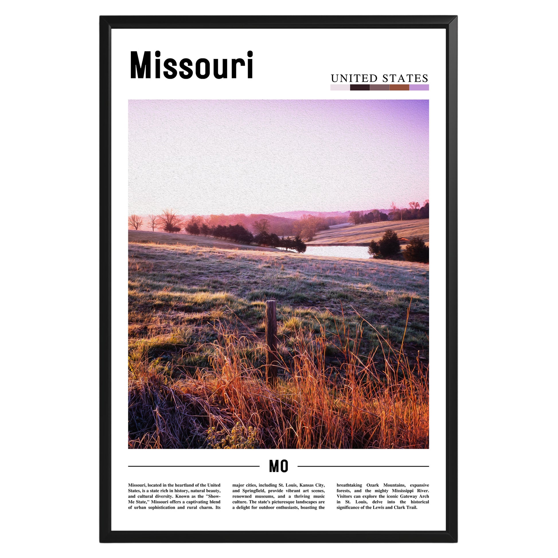Missouri Photographic Poster