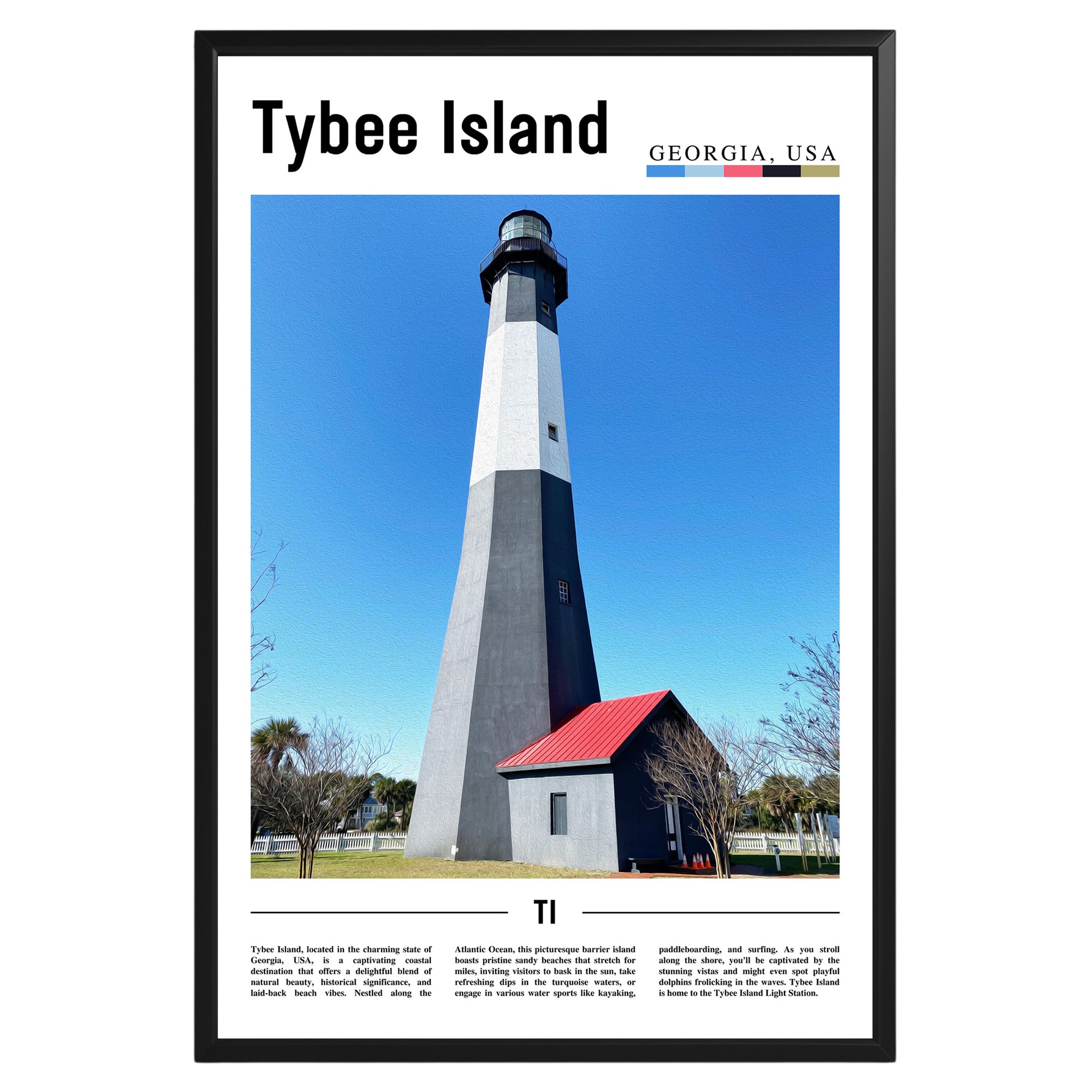 Tybee Island Georgia Photographic Poster
