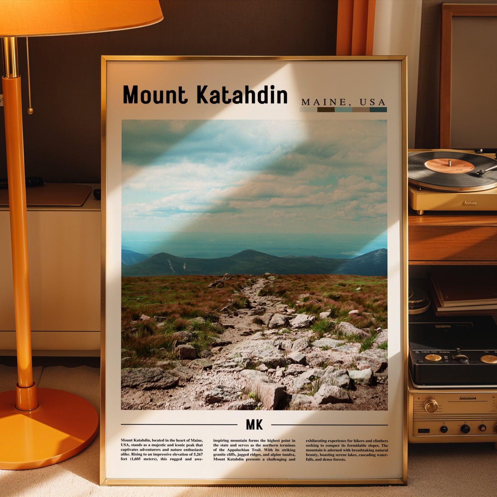 Mount Katahdin Maine Photographic Poster