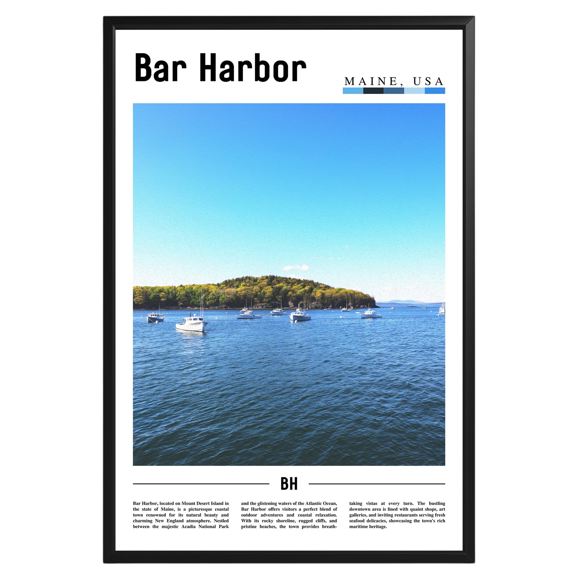 Bar Harbor Maine Photographic Poster
