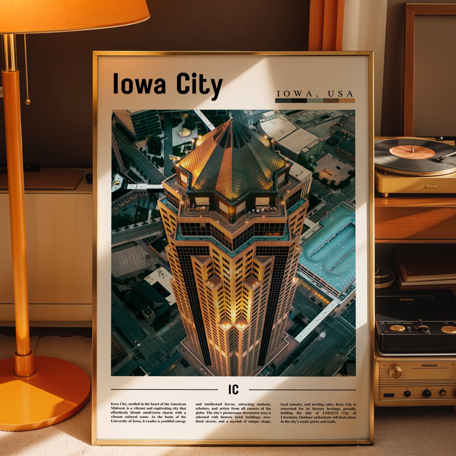 Iowa City Photographic Poster