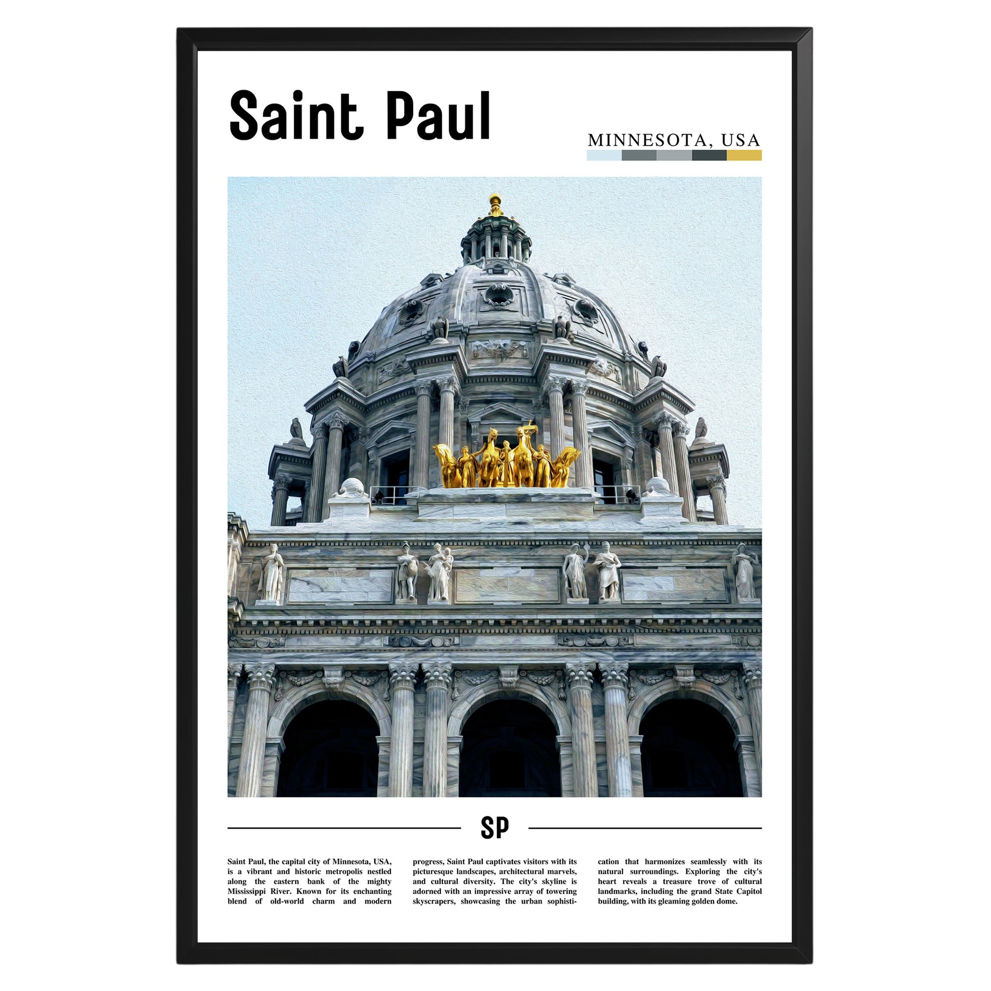 Saint Paul Minnesota Photographic Poster