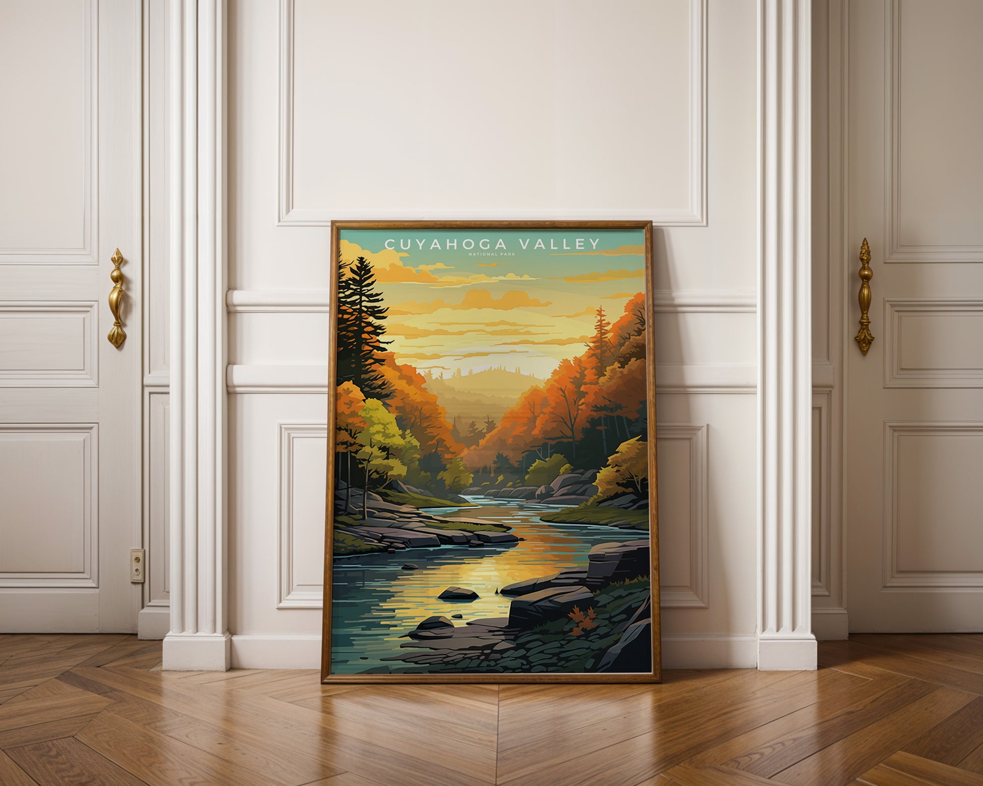 Cuyahoga Valley National Park Retro Poster - GroovyGrove