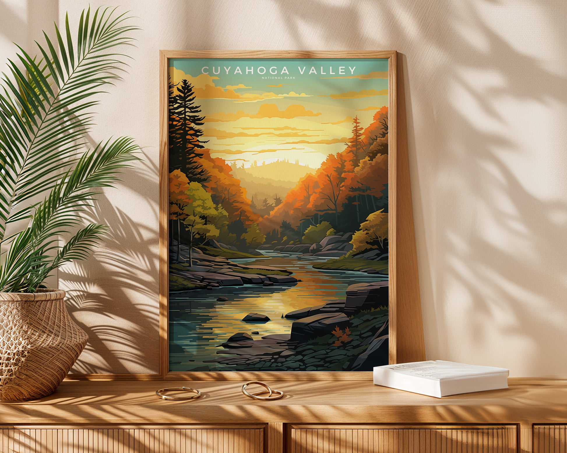 Cuyahoga Valley National Park Retro Poster - GroovyGrove