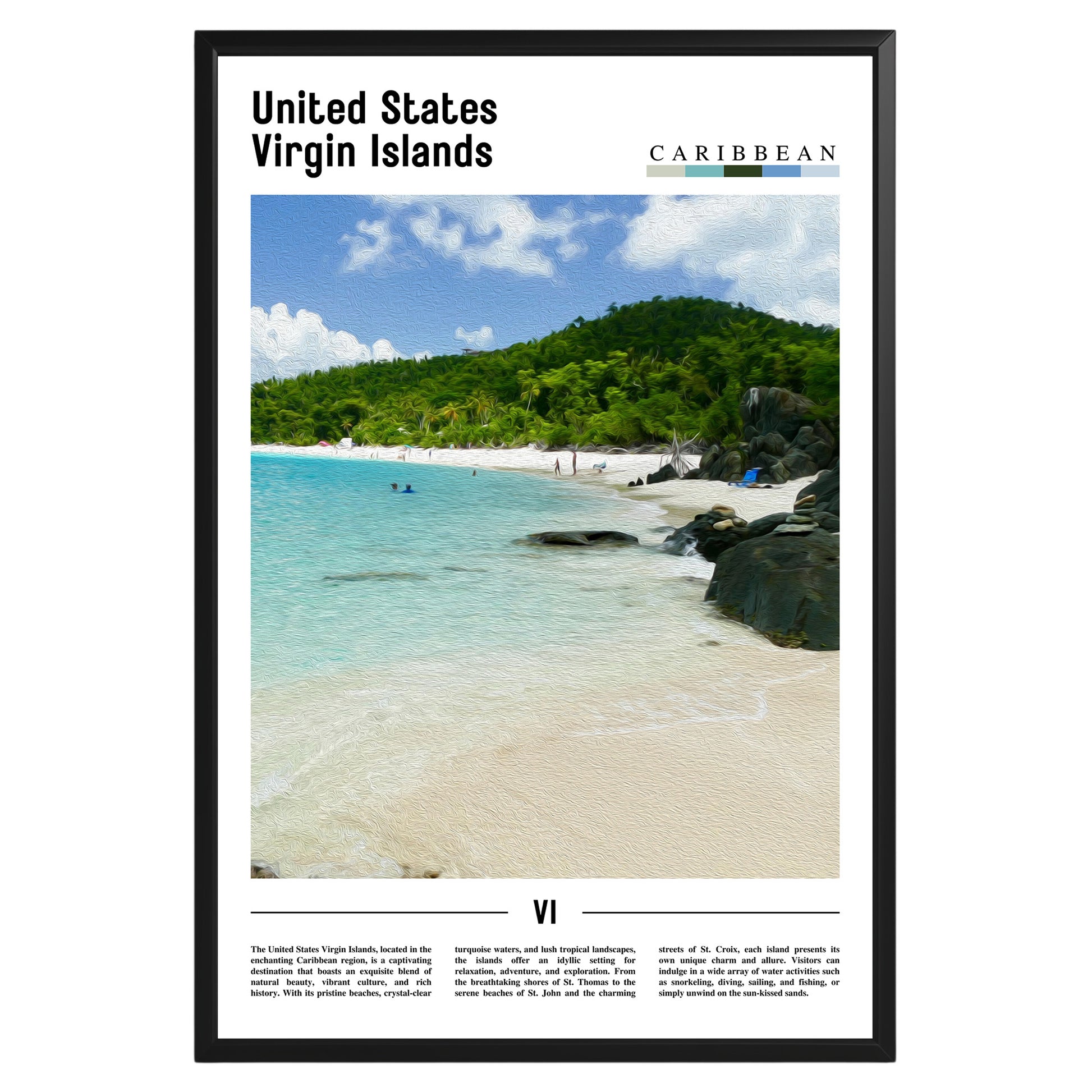 United States Virgin Islands Photographic Poster