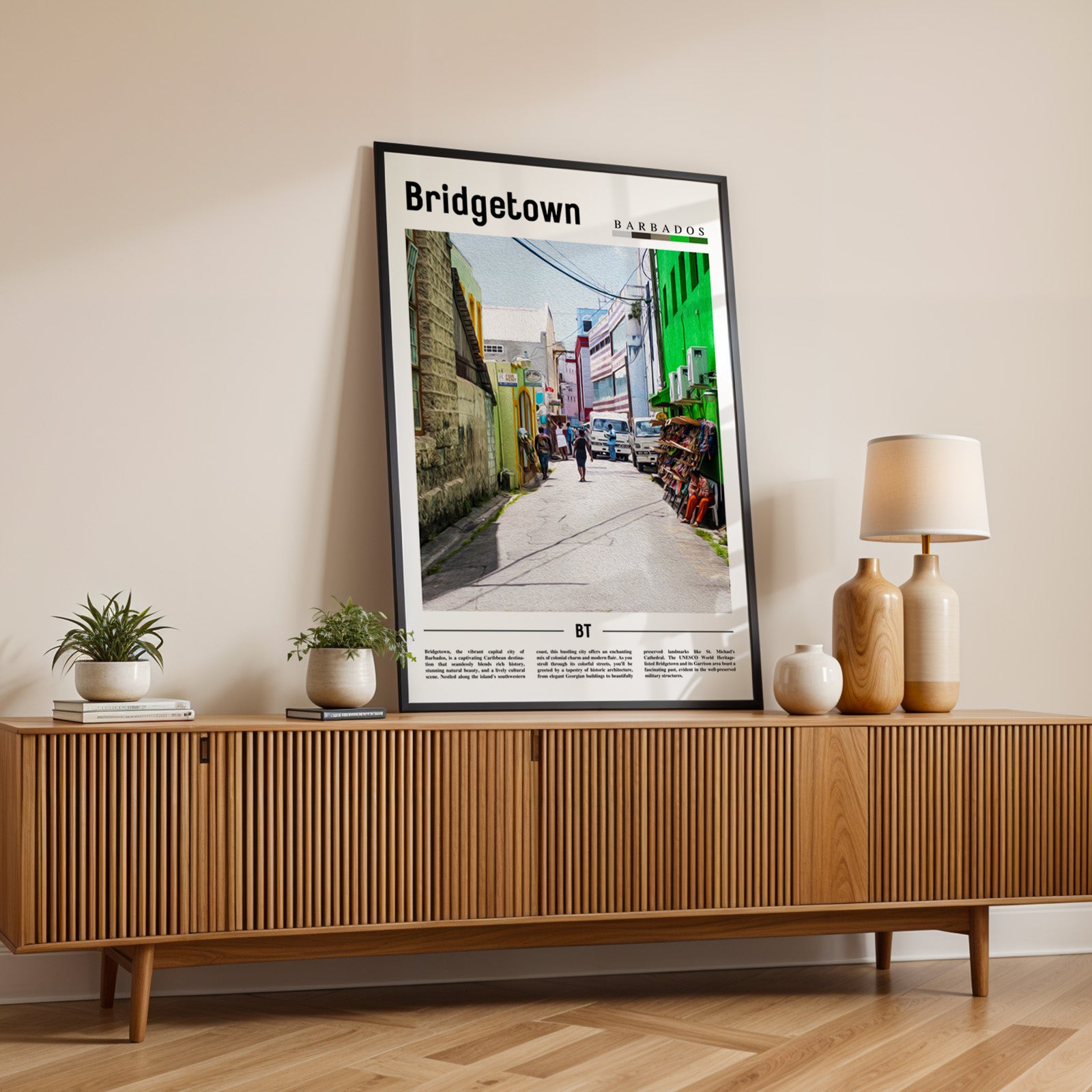 Bridgetown Barbados Photographic Poster