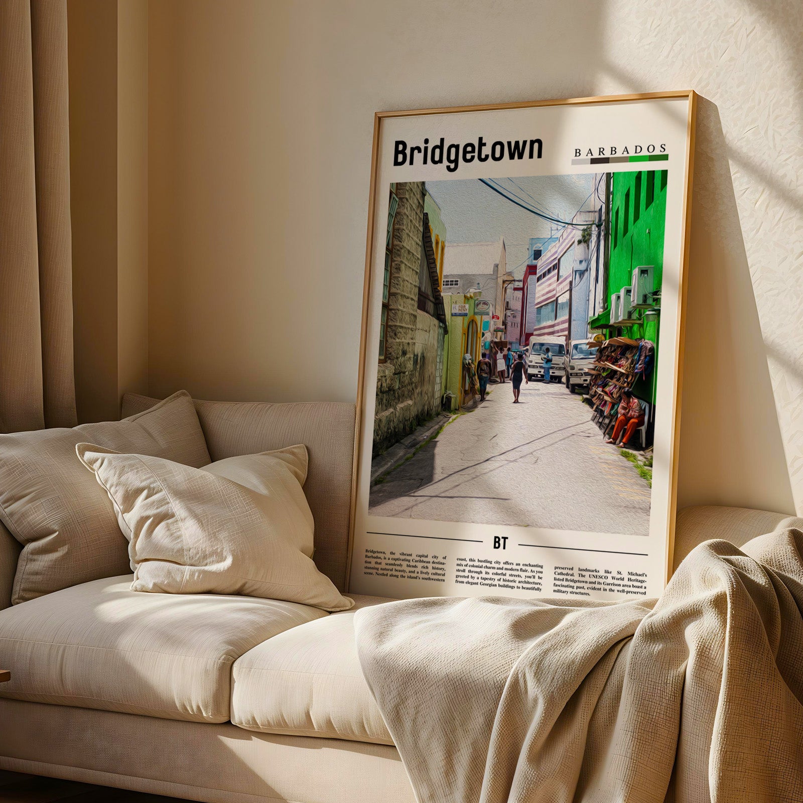 Bridgetown Barbados Photographic Poster