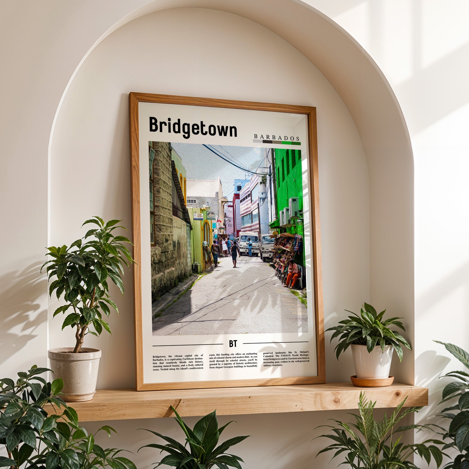 Bridgetown Barbados Photographic Poster