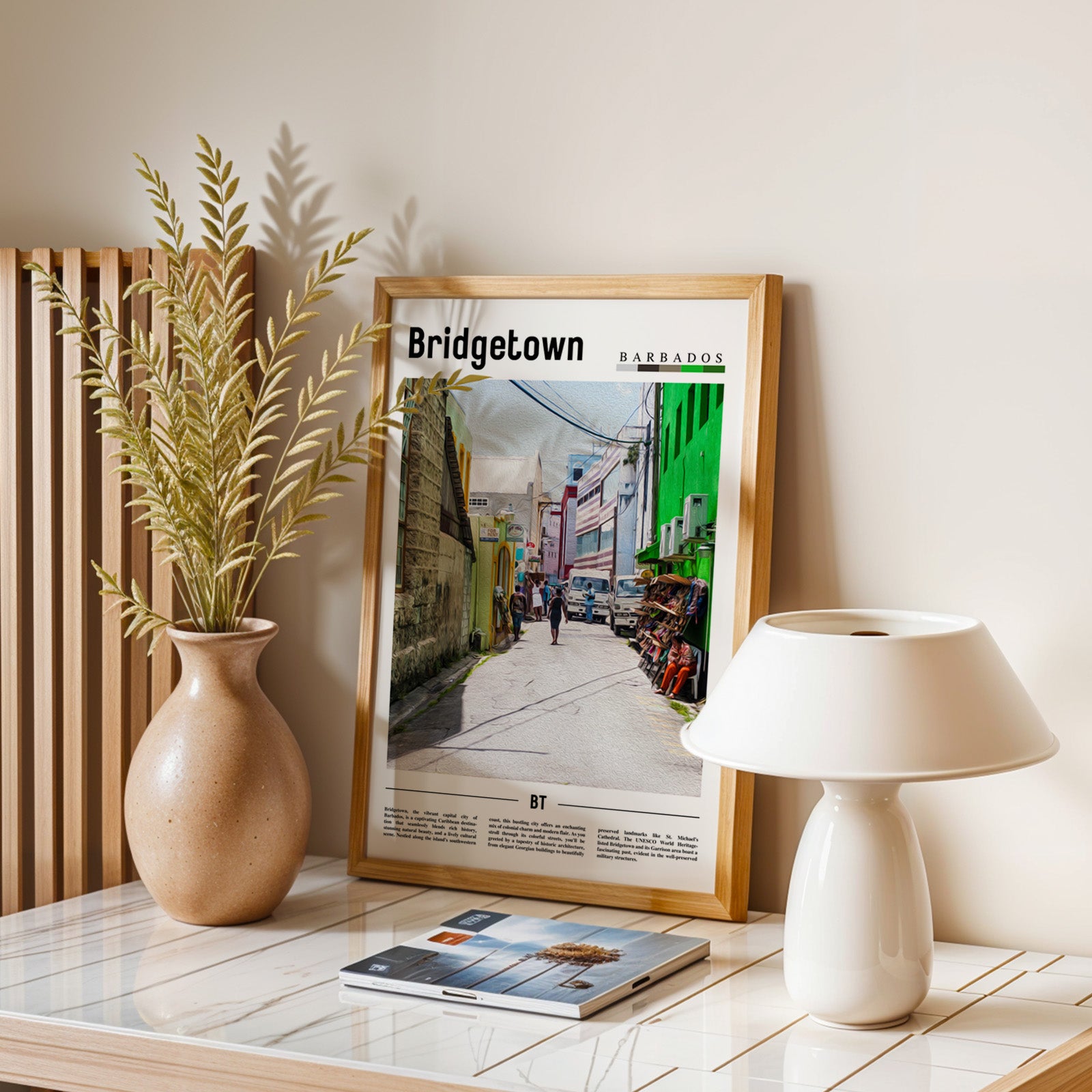 Bridgetown Barbados Photographic Poster