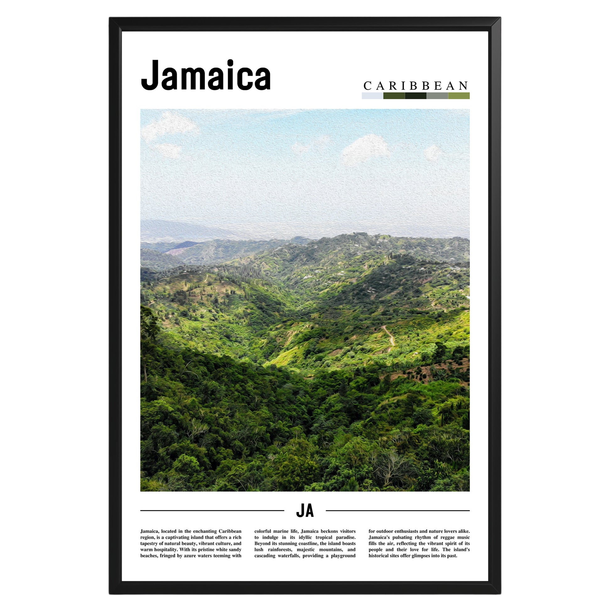 Jamaica Photographic Poster
