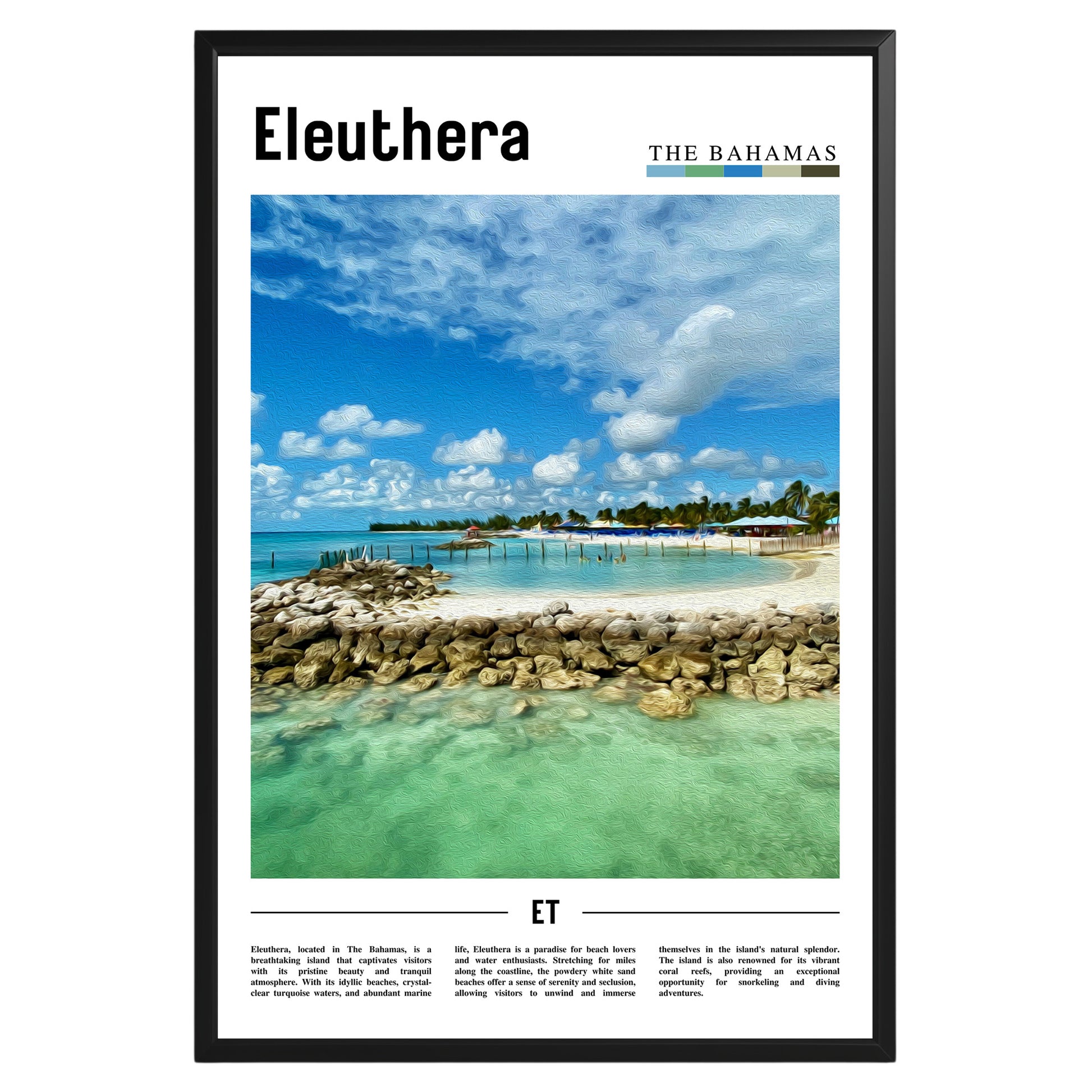 Eleuthera Bahamas Photographic Poster
