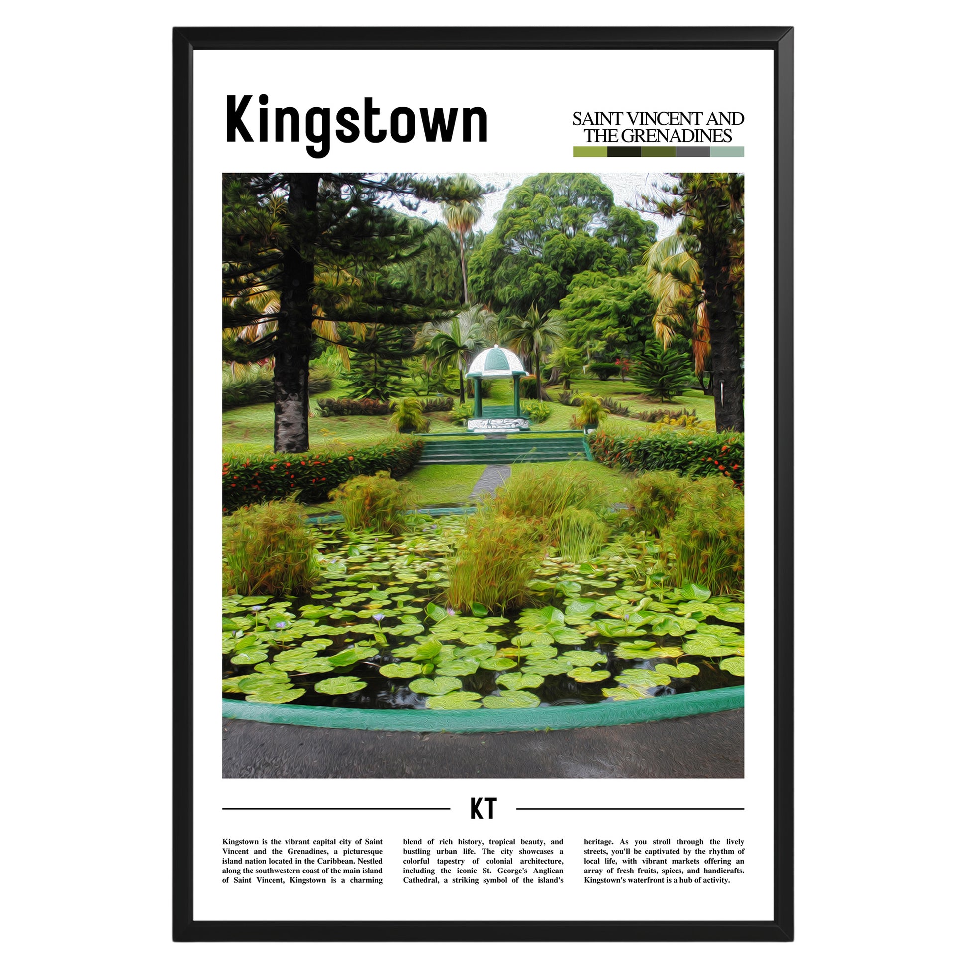 Kingstown St. Vincent & Grenadines Photographic Poster
