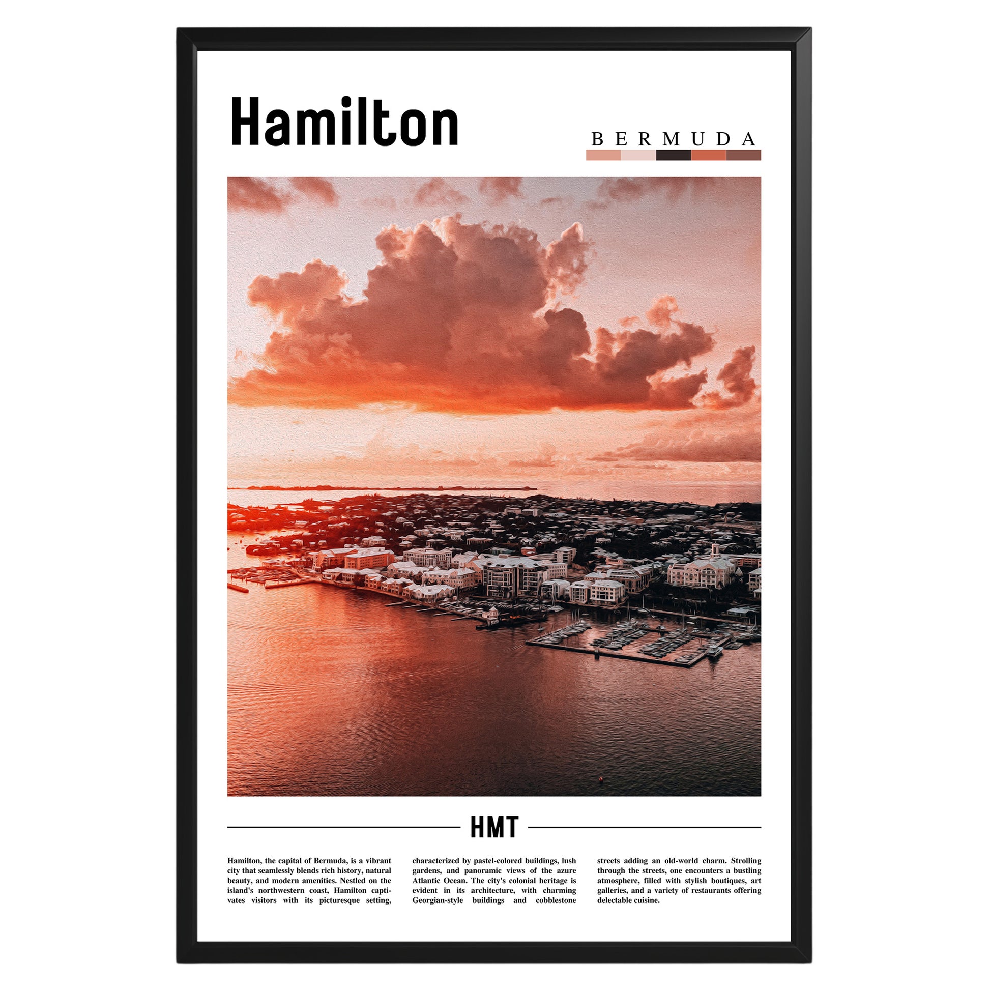 Hamilton Bermuda Photographic Poster