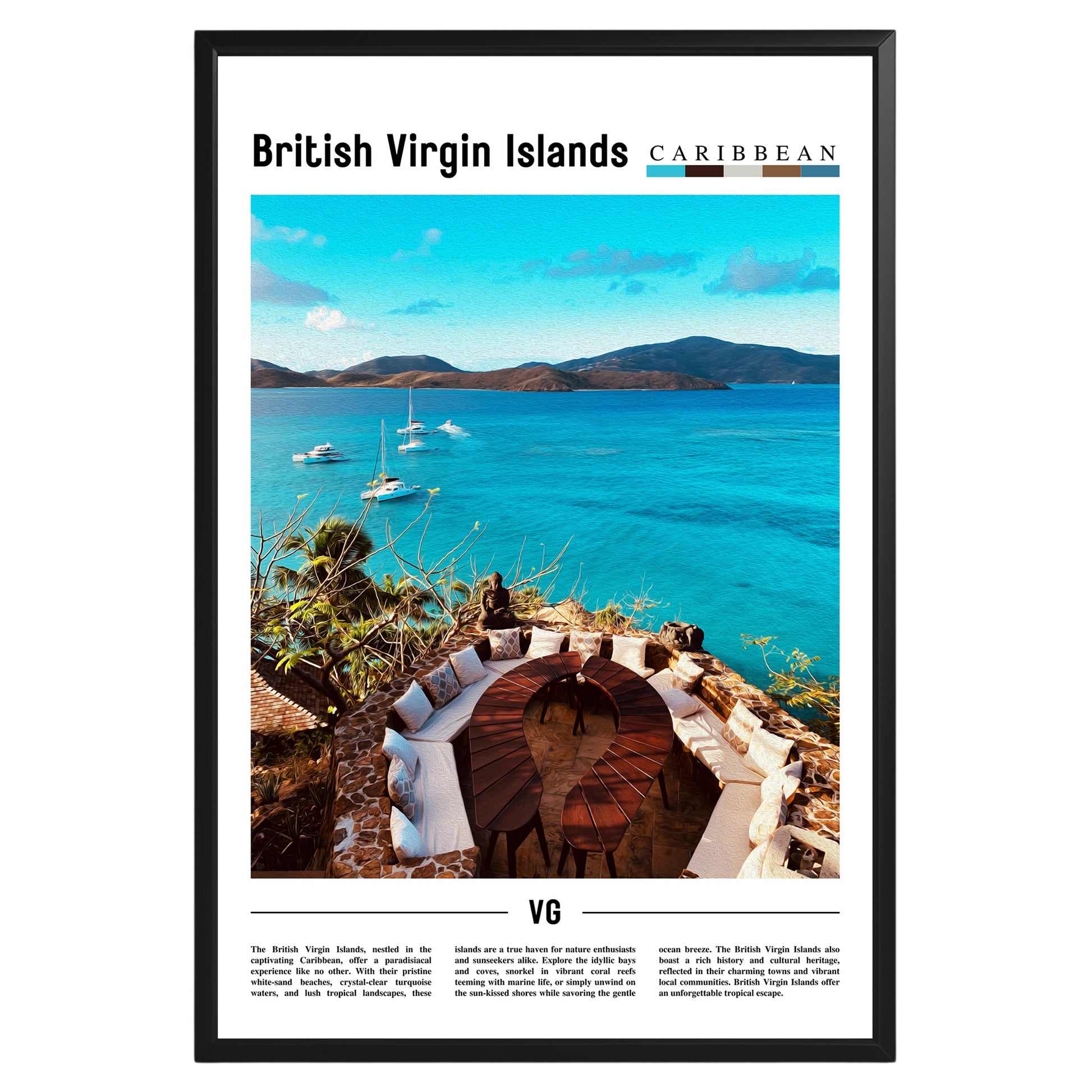 British Virgin Islands Photographic Poster