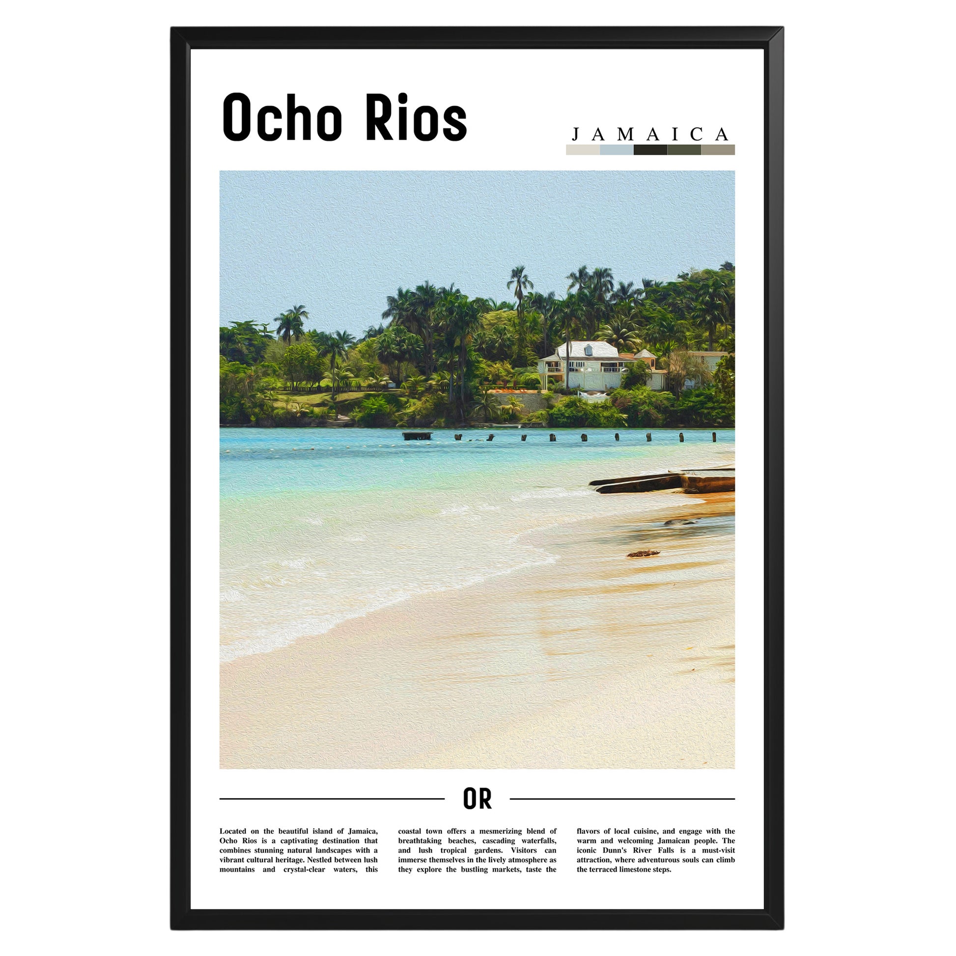Ocho Rios Jamaica Photographic Poster
