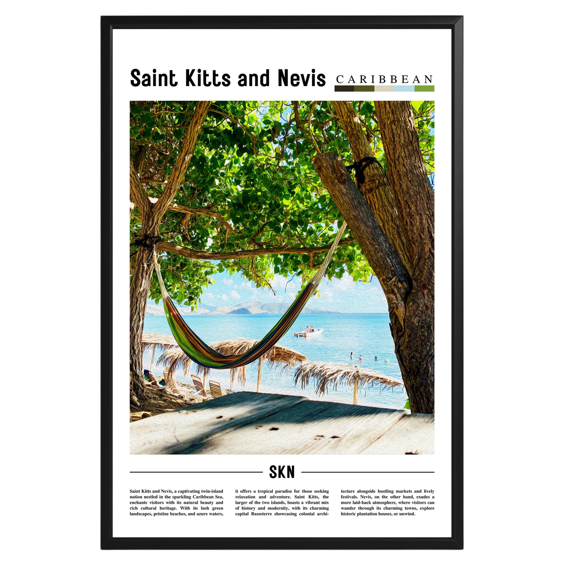 Saint Kitts and Nevis Photographic Poster